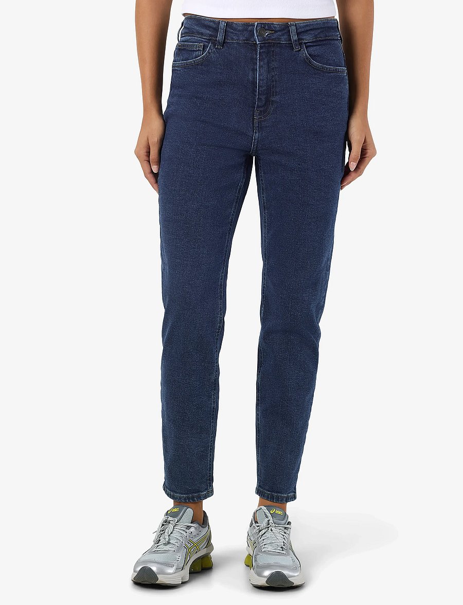 NOISY MAY - NMMONI HW ANK JEANS AZ365DB NOOS - kitsad teksad - dark blue denim - 0
