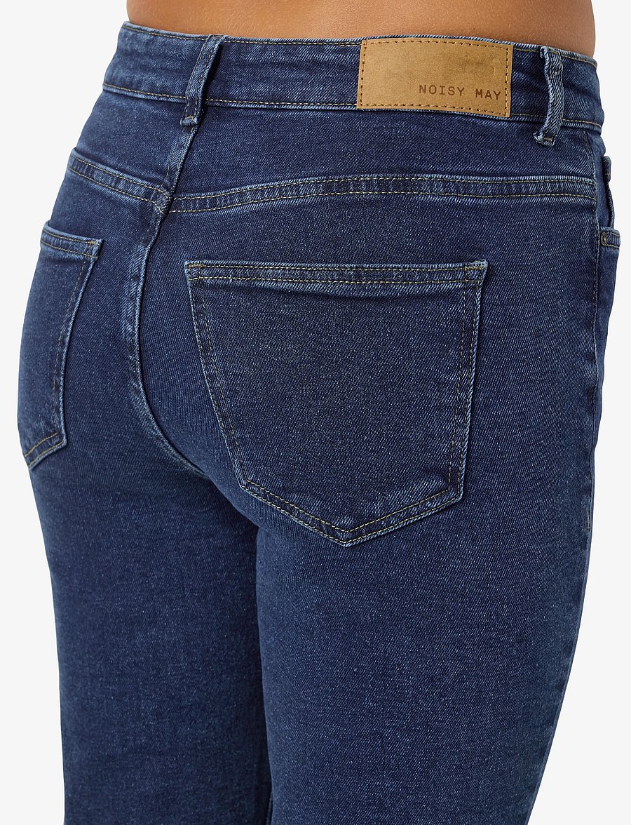 NOISY MAY - NMMONI HW ANK JEANS AZ365DB NOOS - kitsad teksad - dark blue denim - 4