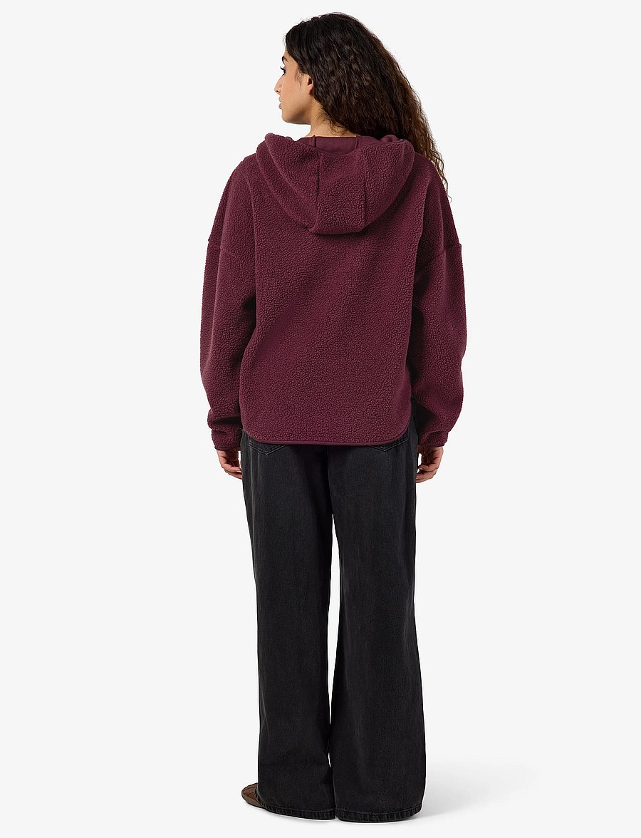 NOISY MAY - NMCOZY L/S HALFWAY ZIP SWEATER JRS NOOS - fleece & midlayer - fig - 5