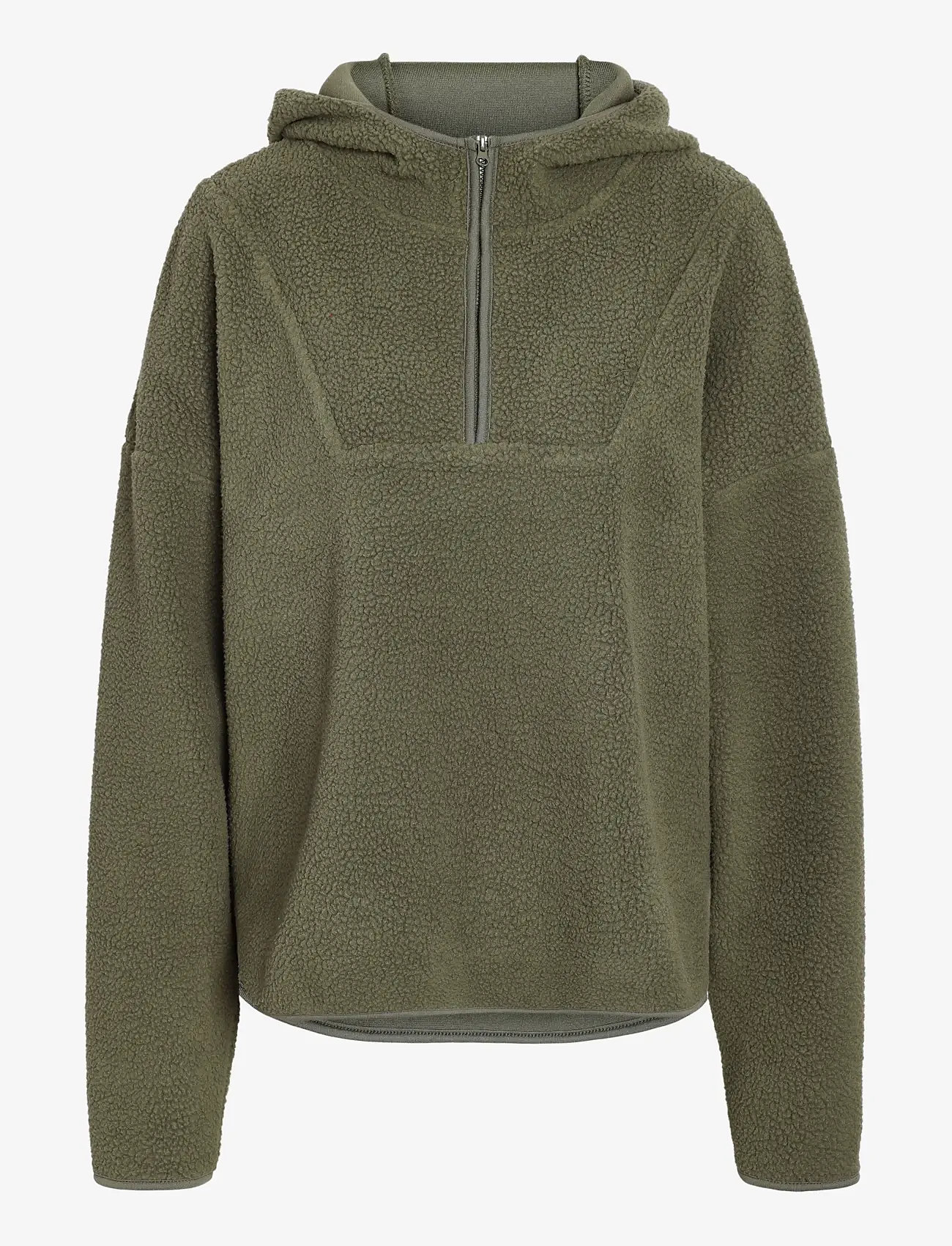 NOISY MAY - NMCOZY L/S HALFWAY ZIP SWEATER JRS NOOS - fleece og mellemlag - kalamata - 1