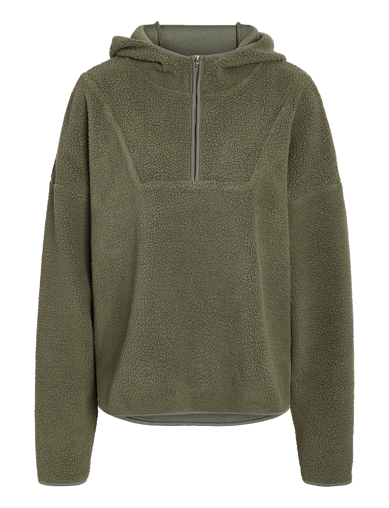 NOISY MAY - NMCOZY L/S HALFWAY ZIP SWEATER JRS NOOS - fleece & midlayer - kalamata - 1