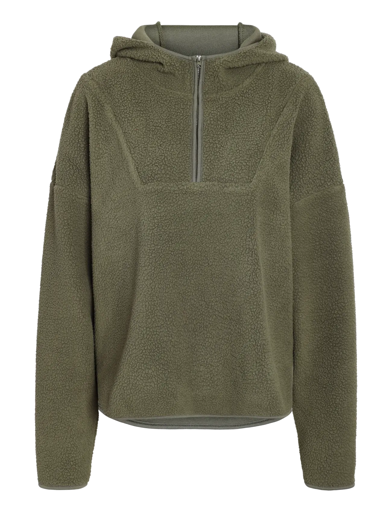 NOISY MAY NMCOZY L/S HALFWAY ZIP SWEATER JRS NOOS - Kapuzenpullover - KALAMATA / khaki/green
