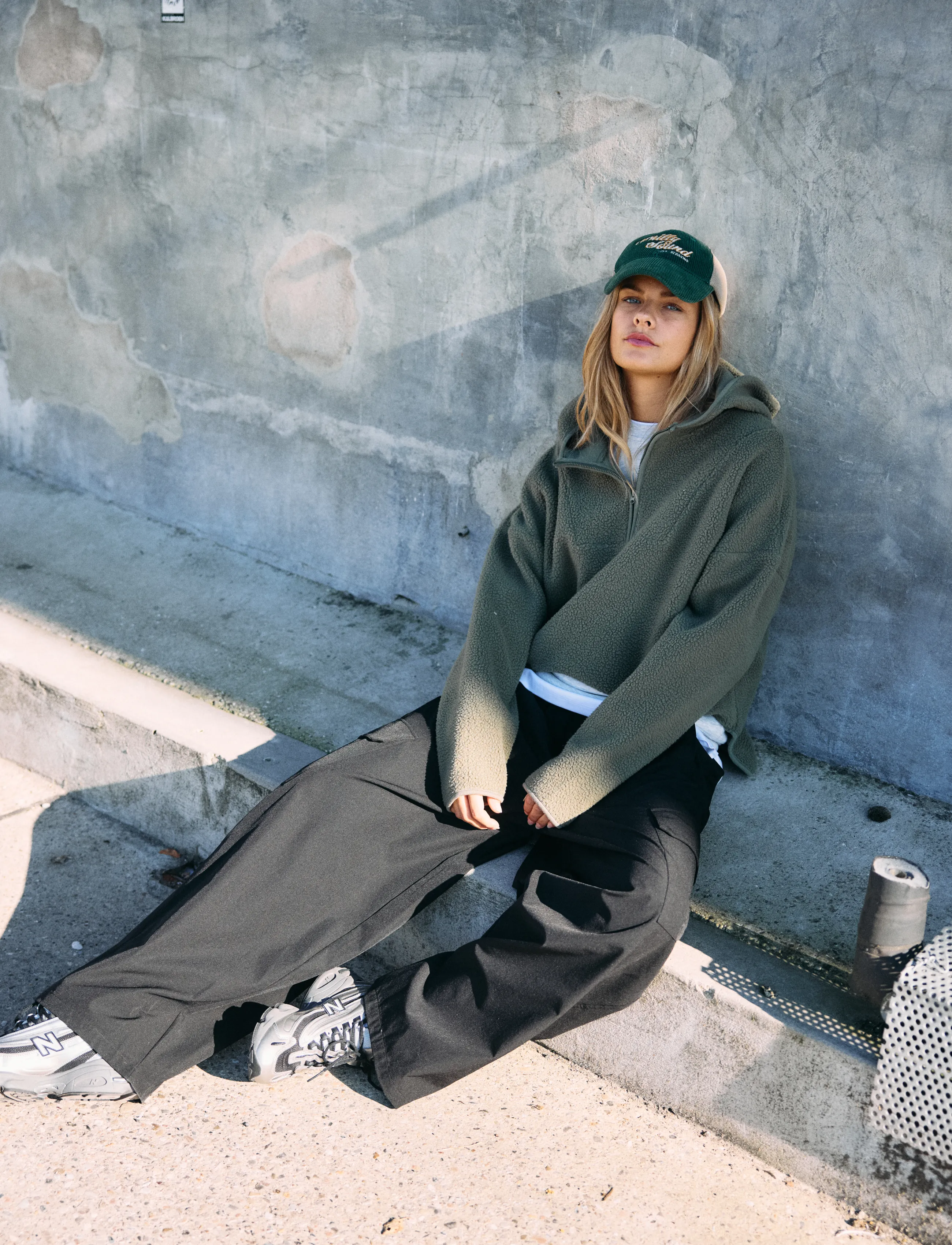 NOISY MAY - NMCOZY L/S HALFWAY ZIP SWEATER JRS NOOS - fleece & mellanlager - kalamata - 4