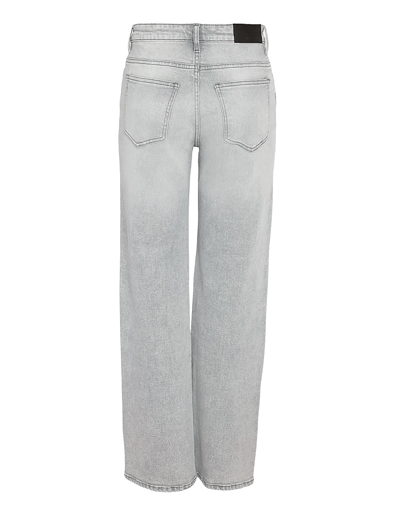 NOISY MAY - NMYOLANDA MW WIDE STR AZ277LG FWD NOOS - hosen mit weitem bein - light grey denim - 2