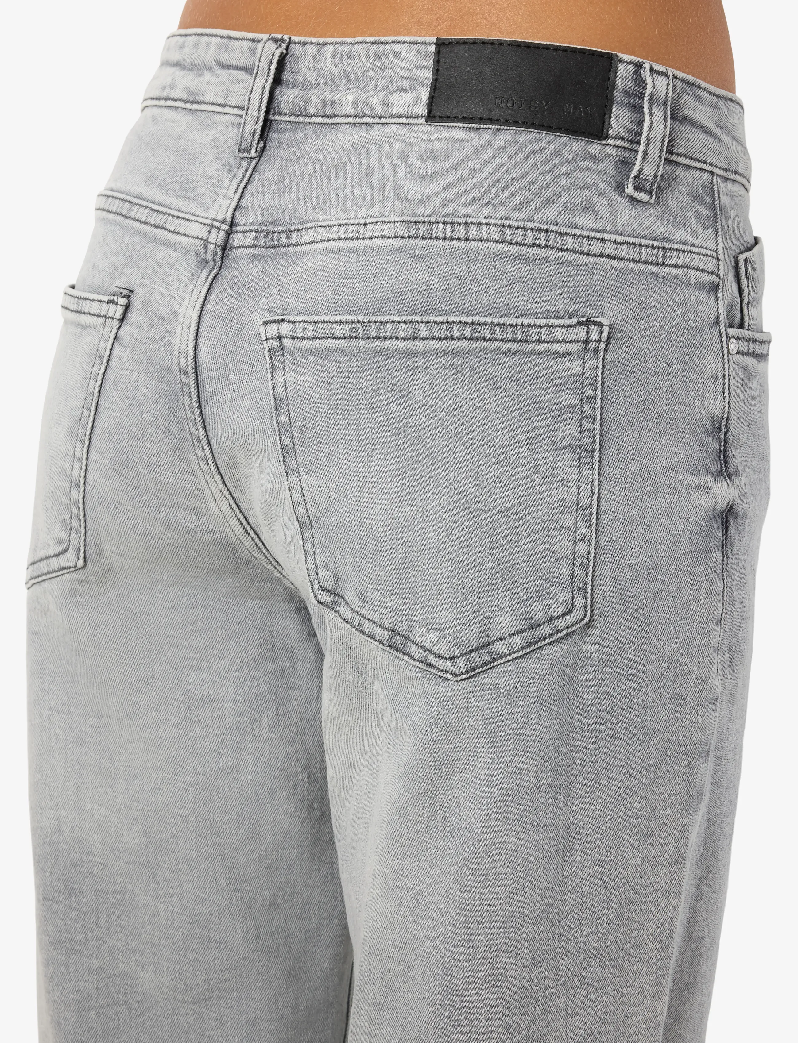 NOISY MAY - NMYOLANDA MW WIDE STR AZ277LG FWD NOOS - vida jeans - light grey denim - 5