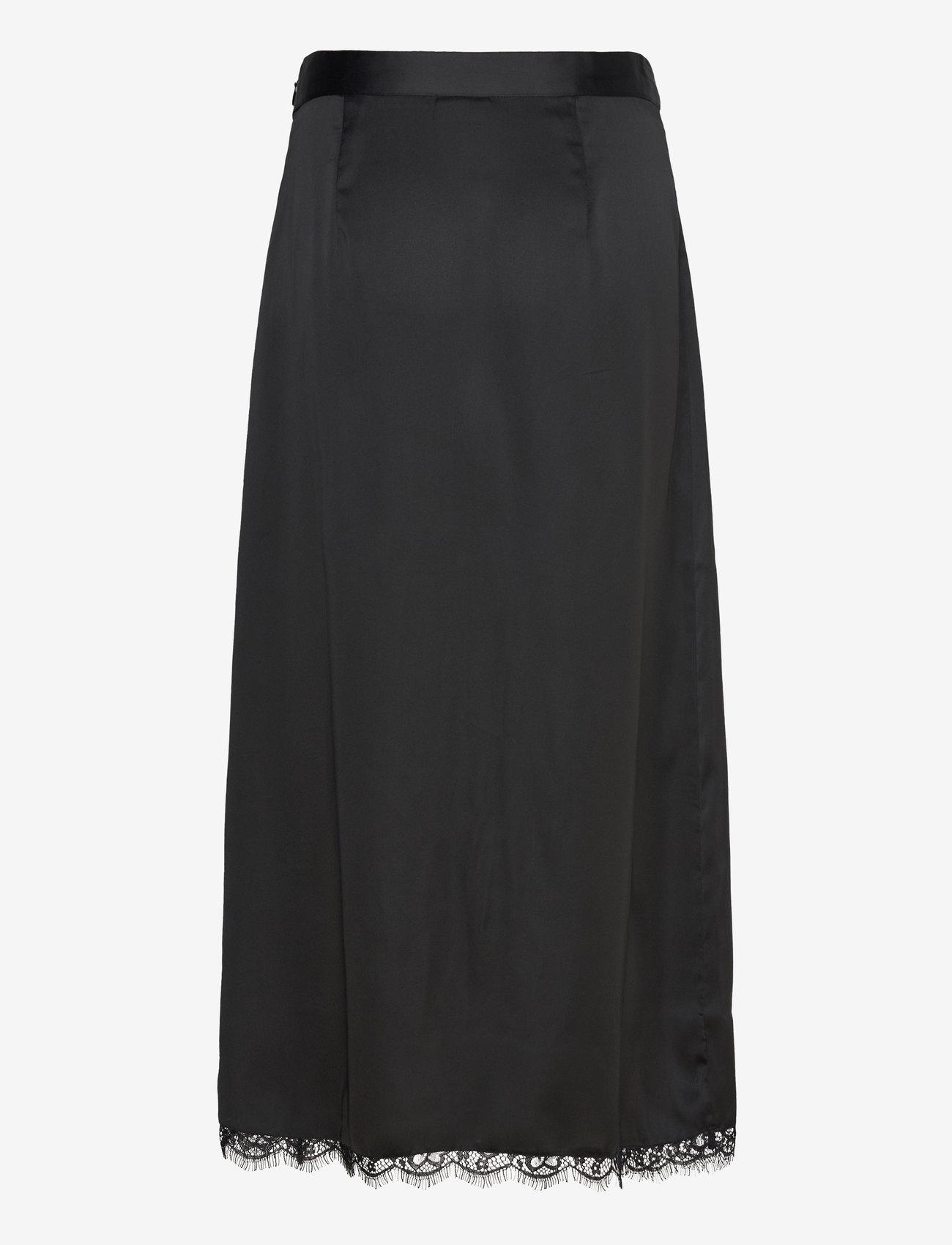 NOISY MAY - NMSANTAL HW MIDI SKIRT WVN - midi-röcke - black - 1