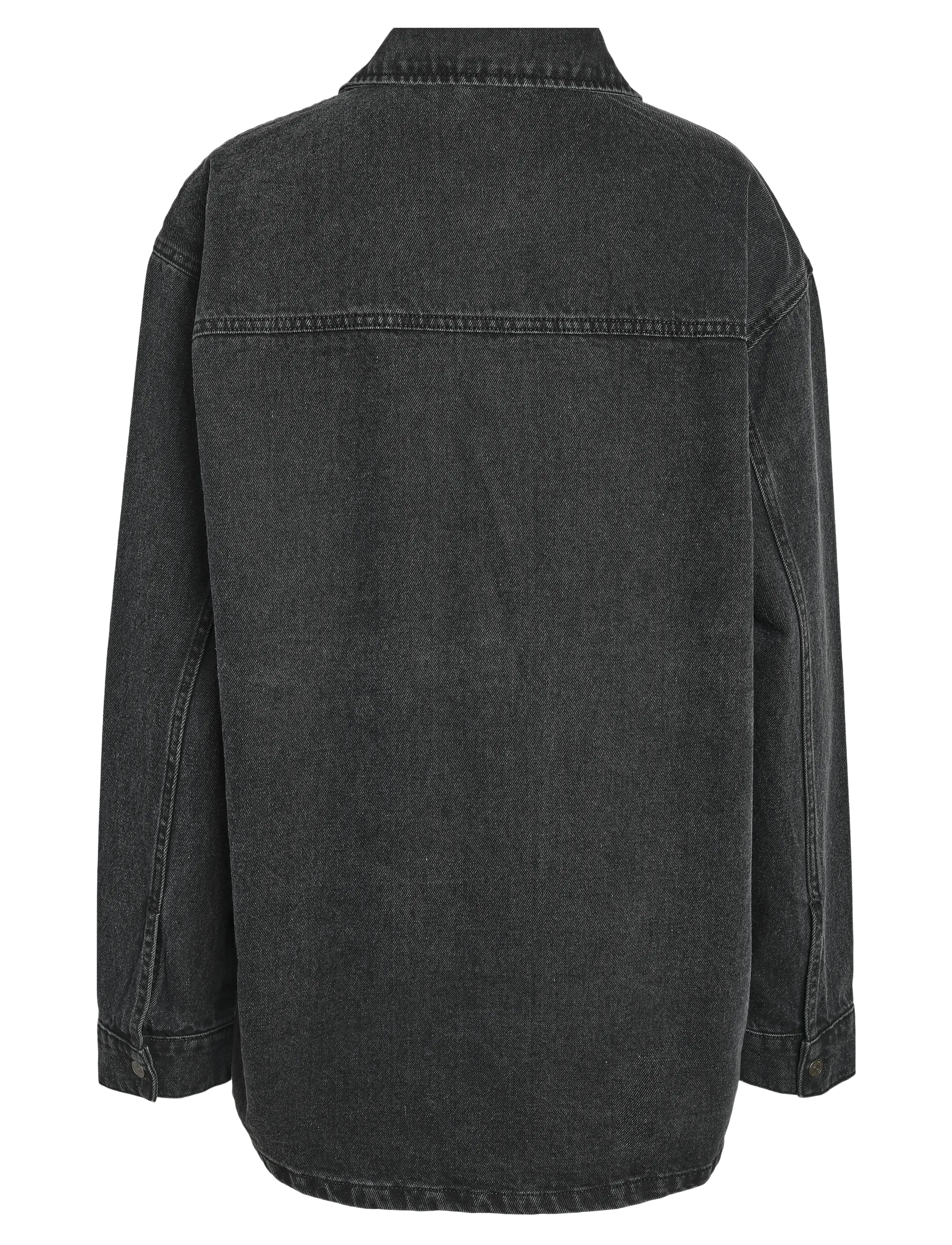 NOISY MAY - NMALVA L/S DNM SHACKET AZ387BL NOOS - overshirts - black denim - 2