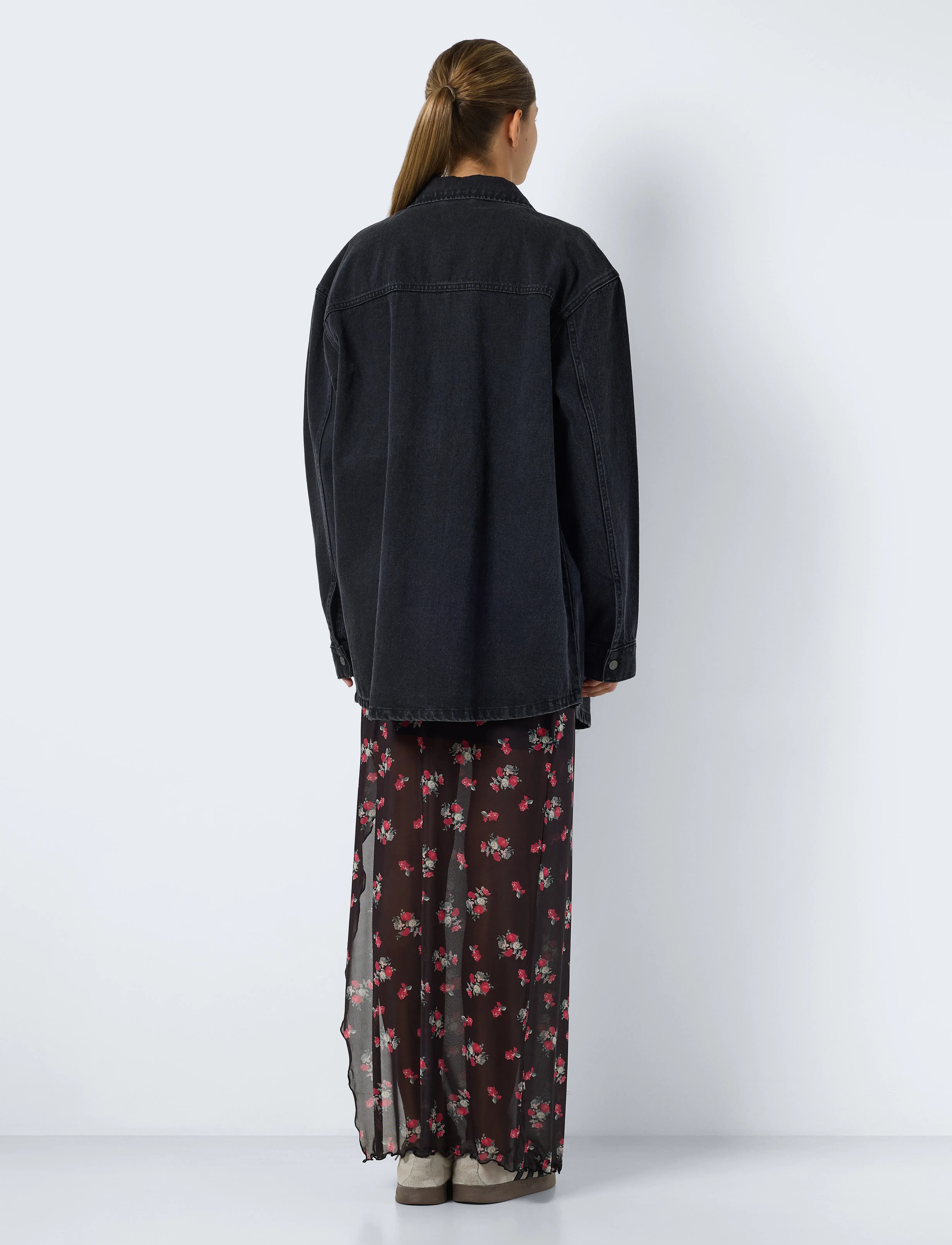 NOISY MAY - NMALVA L/S DNM SHACKET AZ387BL NOOS - overshirts - black denim - 5