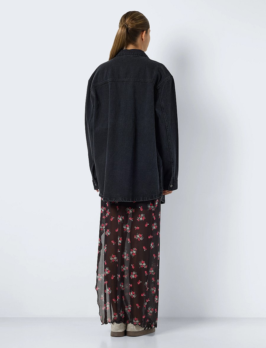 NOISY MAY - NMALVA L/S DNM SHACKET AZ387BL NOOS - overshirts - black denim - 5