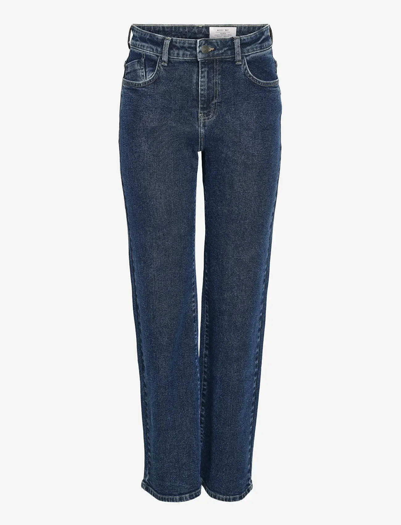 NOISY MAY - NMYOLANDA NW WIDE JEANS AZ365DB FWD NOOS - straight jeans - dark blue denim - 1