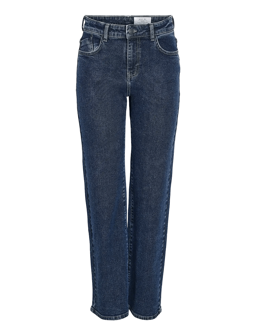 NOISY MAY - NMYOLANDA MW WIDE STR AZ365DB NOOS - straight jeans - dark blue denim - 1