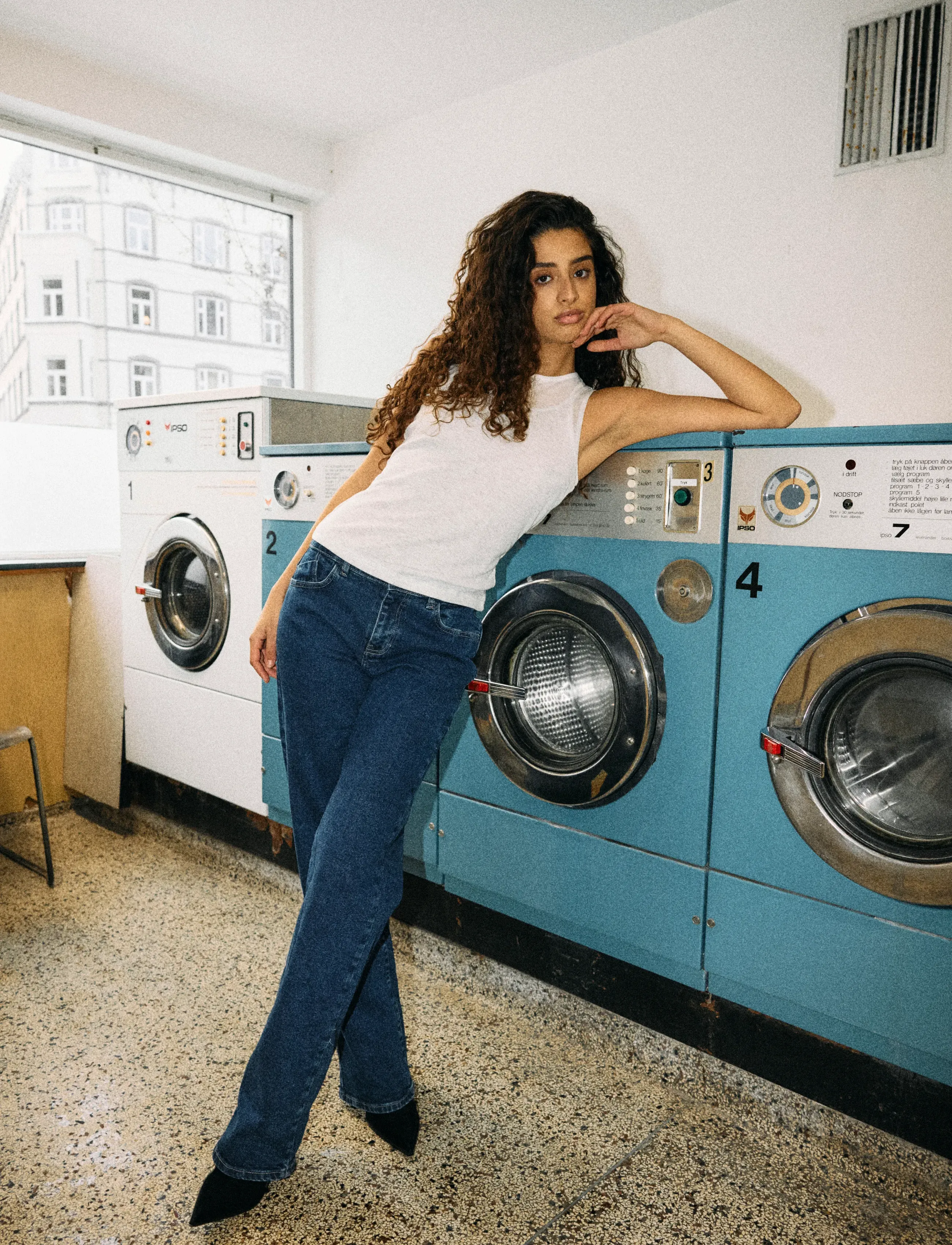 NOISY MAY - NMYOLANDA MW WIDE STR AZ365DB NOOS - jeans droites - dark blue denim - 4
