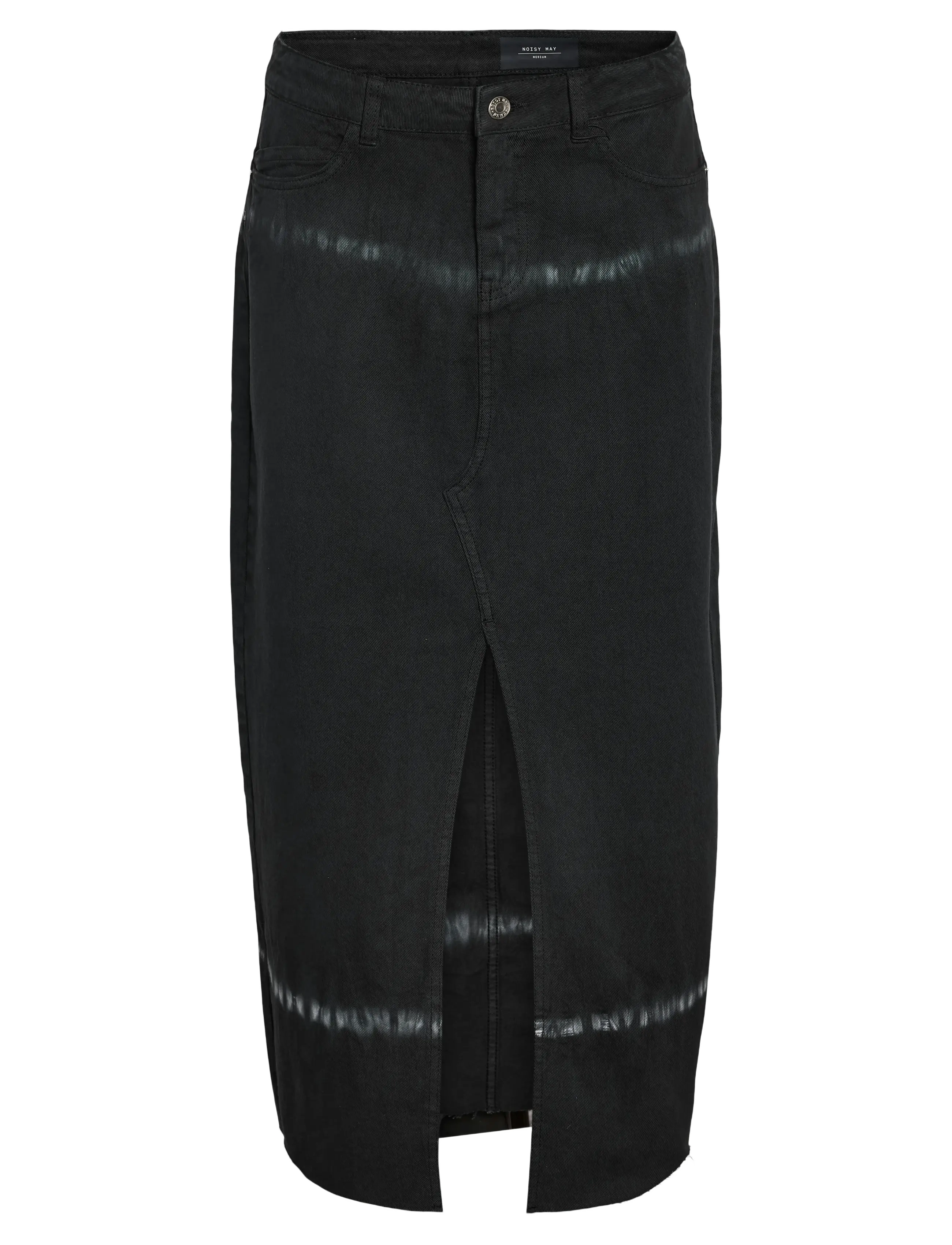 NOISY MAY Nmkath Nw Tie Die Long Rock Vi490Bl Schwarz - XS - Damen