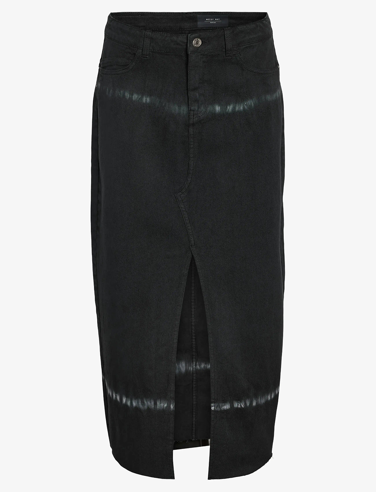 NOISY MAY - NMKATH NW TIE DIE LONG SKIRT VI490BL - maxikjolar - black - 0