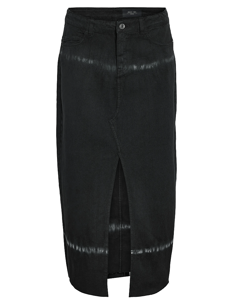 NOISY MAY - NMKATH NW TIE DIE LONG SKIRT VI490BL - maxikjolar - black - 0