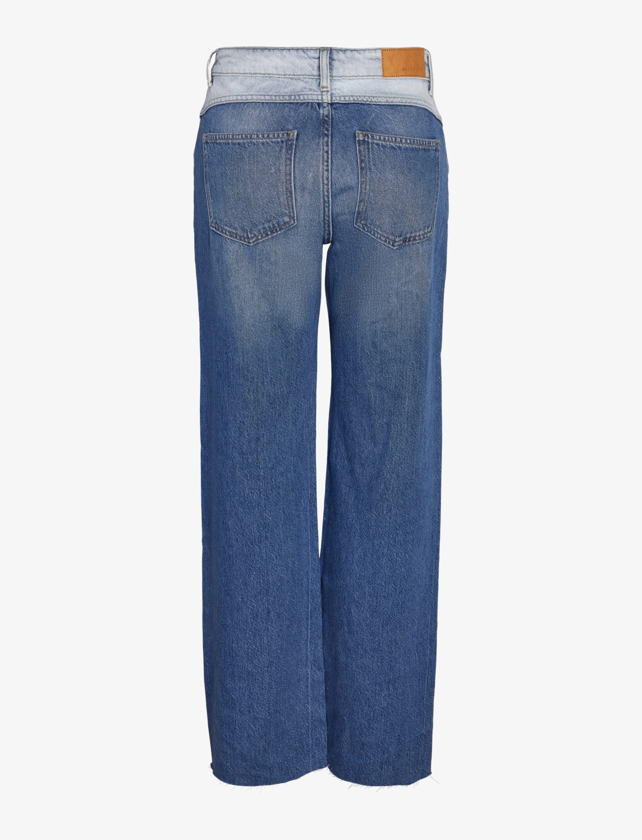 NOISY MAY - NMRINNA NW WIDE JEANS COLORBLOCK - brede jeans - medium blue denim - 2