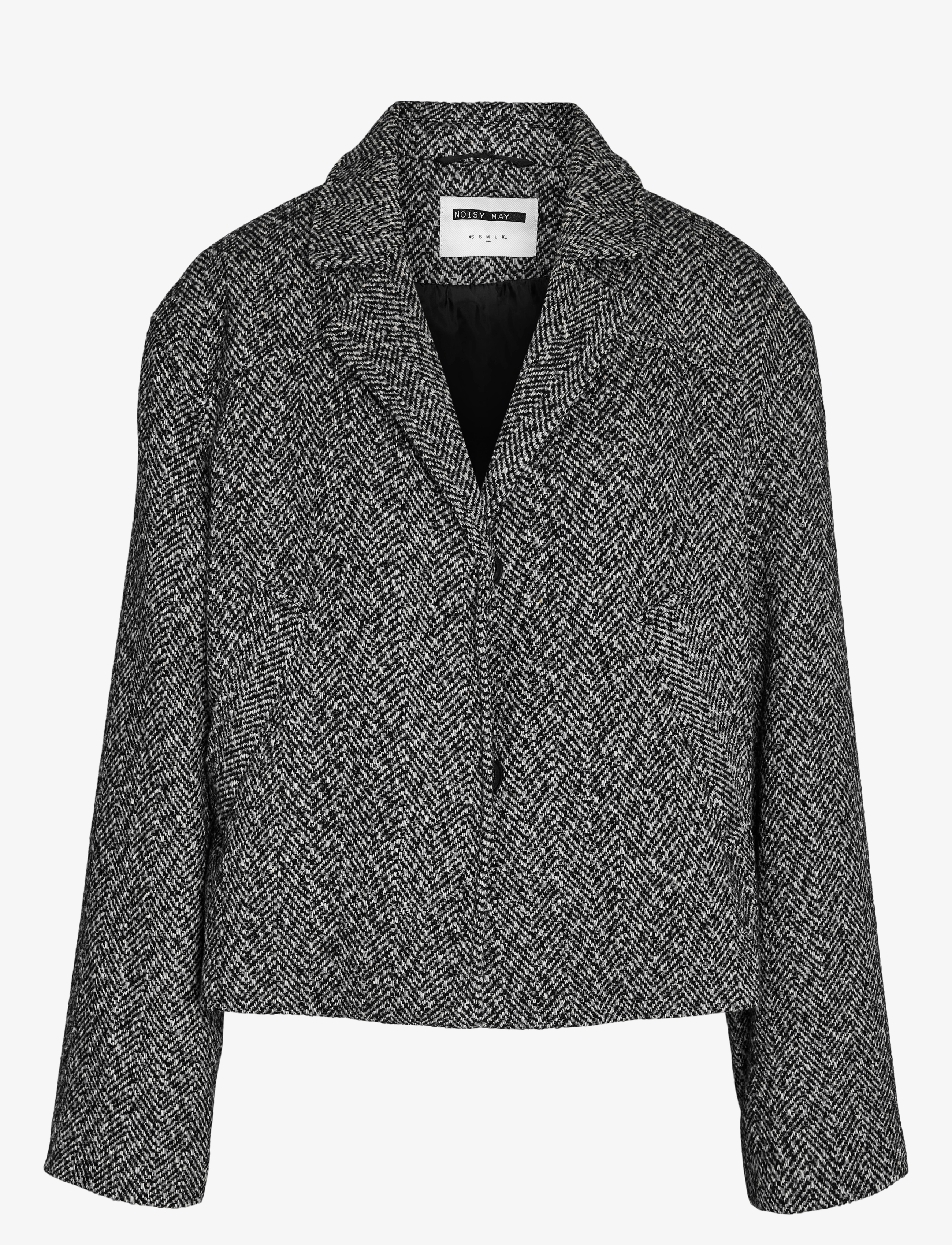 NOISY MAY NMDALICIA L/S SHORT JACKET - Jackor & Kappor - BLACK / black