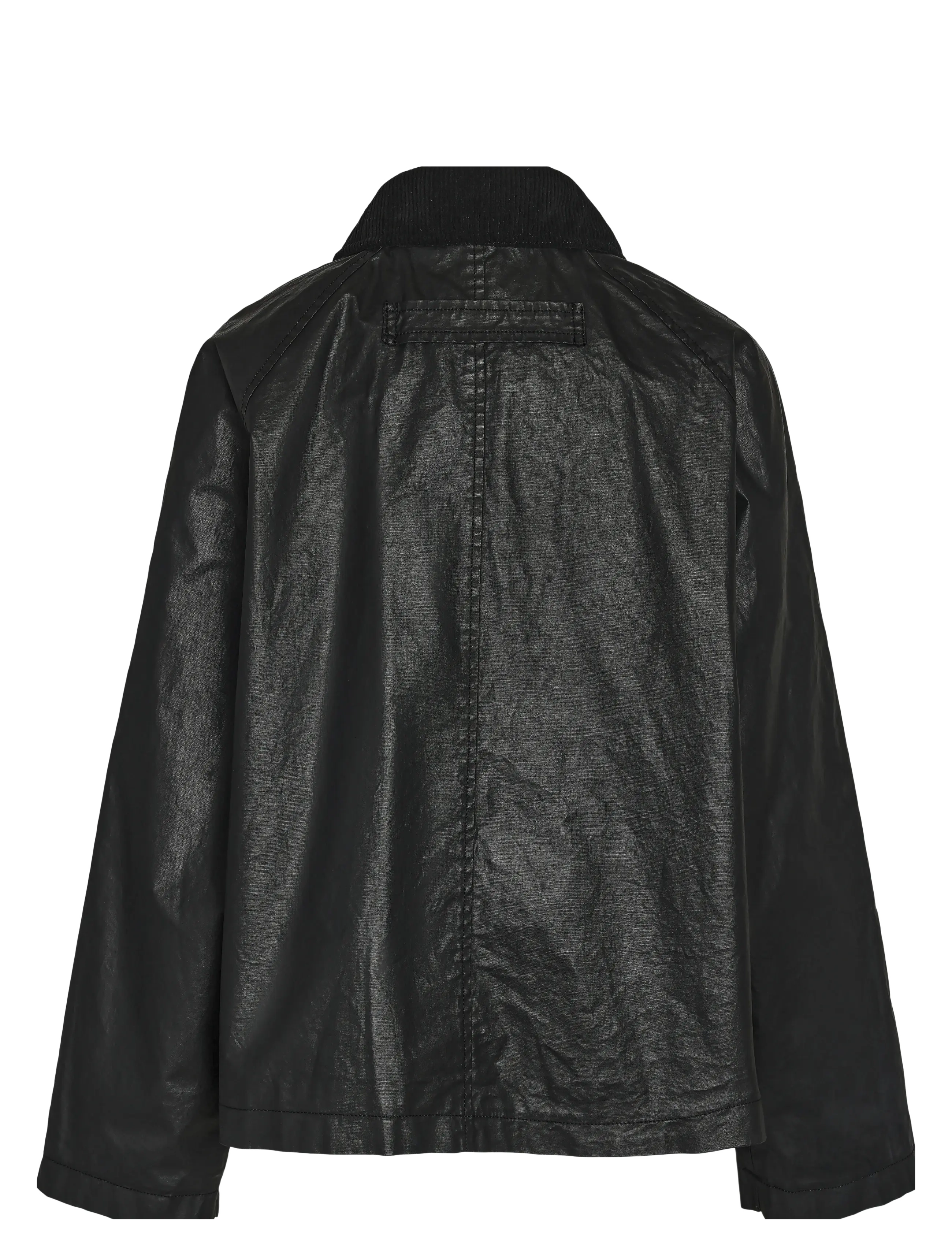 NOISY MAY - NMDRAKE L/S COATED JACKET - ytterkläder - black - 2