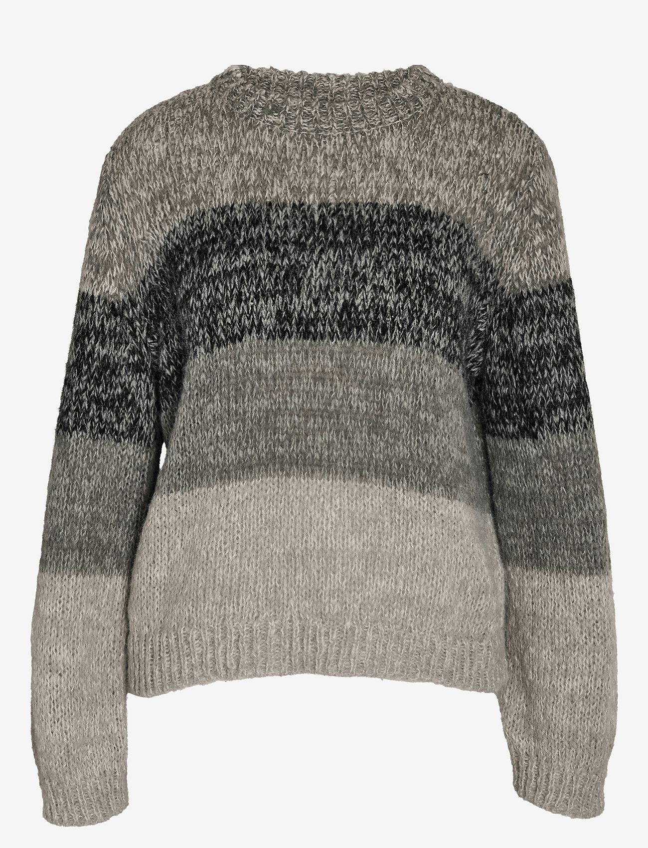 NOISY MAY - NMNANNA L/S O-NECK KNIT FWD - pullover - ghost gray - 1