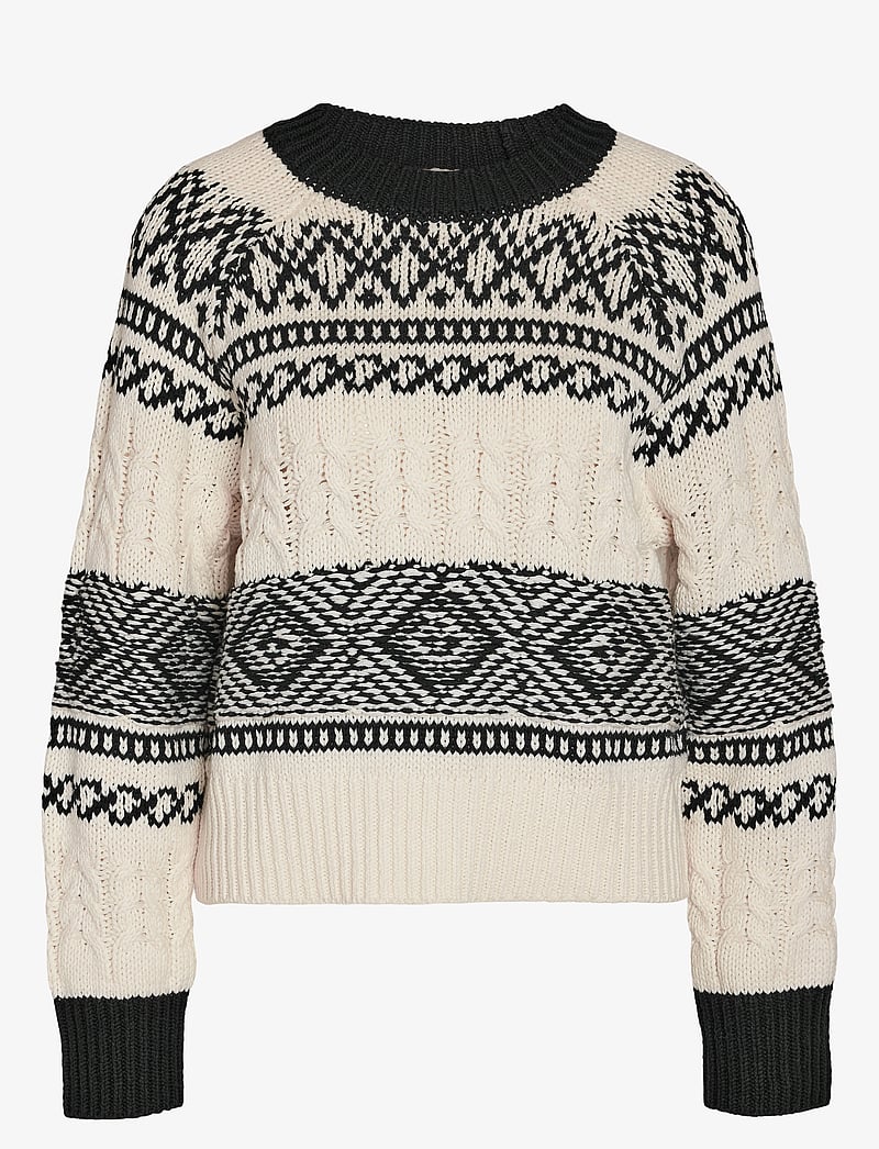 NOISY MAY - NMNOR L/S O-NECK KNIT FWD - pullover - black - 1