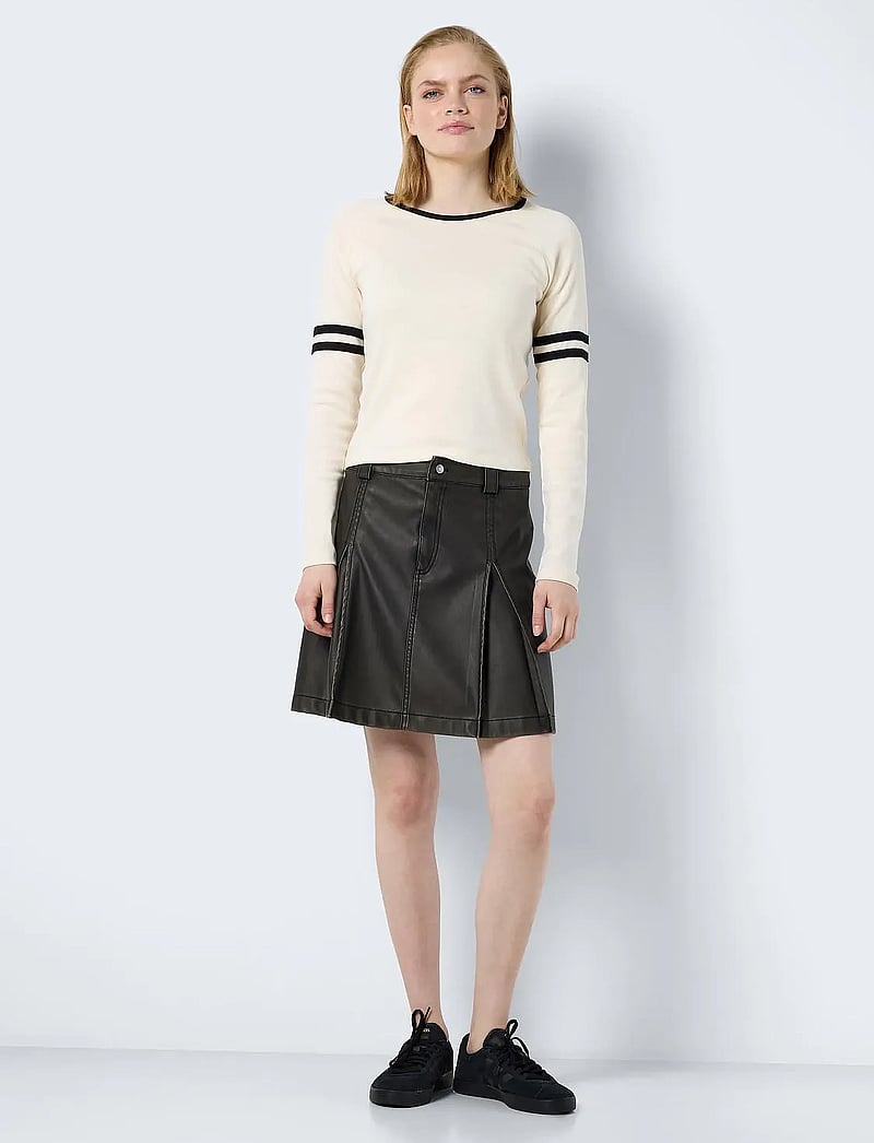NOISY MAY - NMDOROTHY NW PU WASHED SKIRT - trumpi sijonai - green moss - 3
