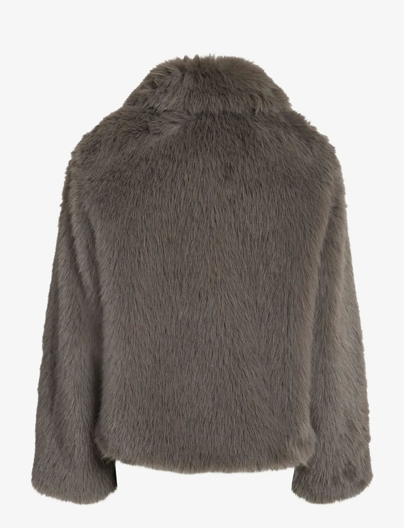 NOISY MAY - NMEVIE L/S FUR JACKET NOOS - kunstpelz - charcoal gray - 2
