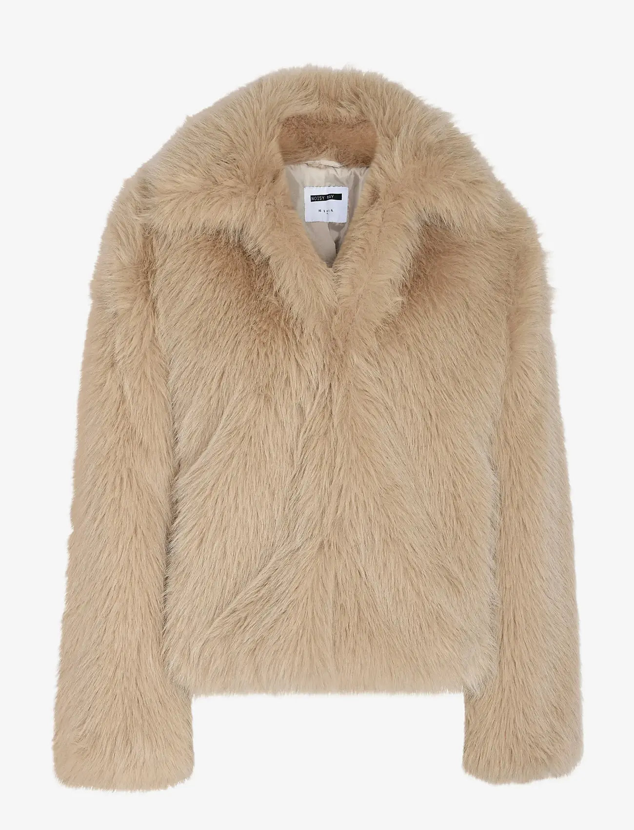 NOISY MAY - NMEVIE L/S FUR JACKET NOOS - kunstpelz - oatmeal - 1