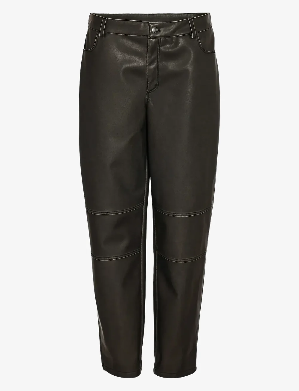 NOISY MAY - NMKIKI NW CARGO FIT PU PANT W - lederhosen - black - 0