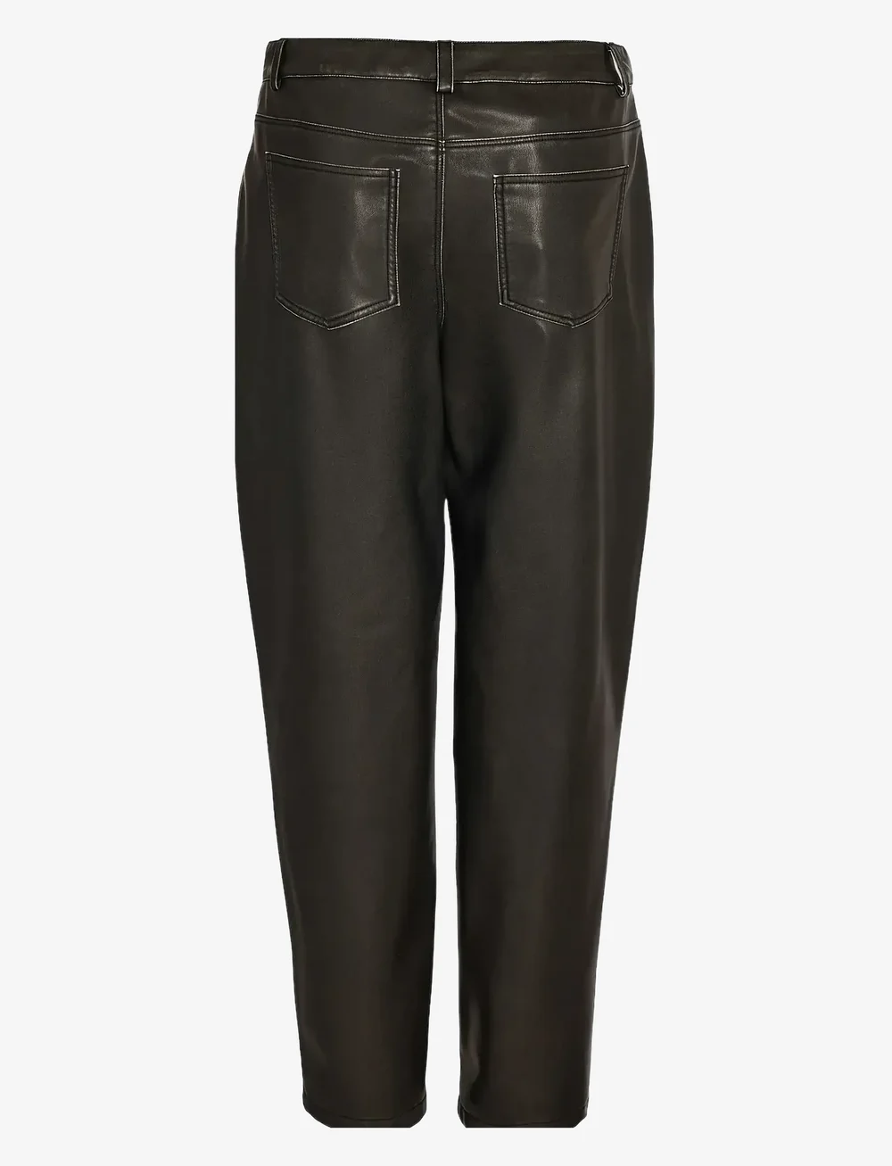 NOISY MAY - NMKIKI NW CARGO FIT PU PANT W - lederhosen - black - 1