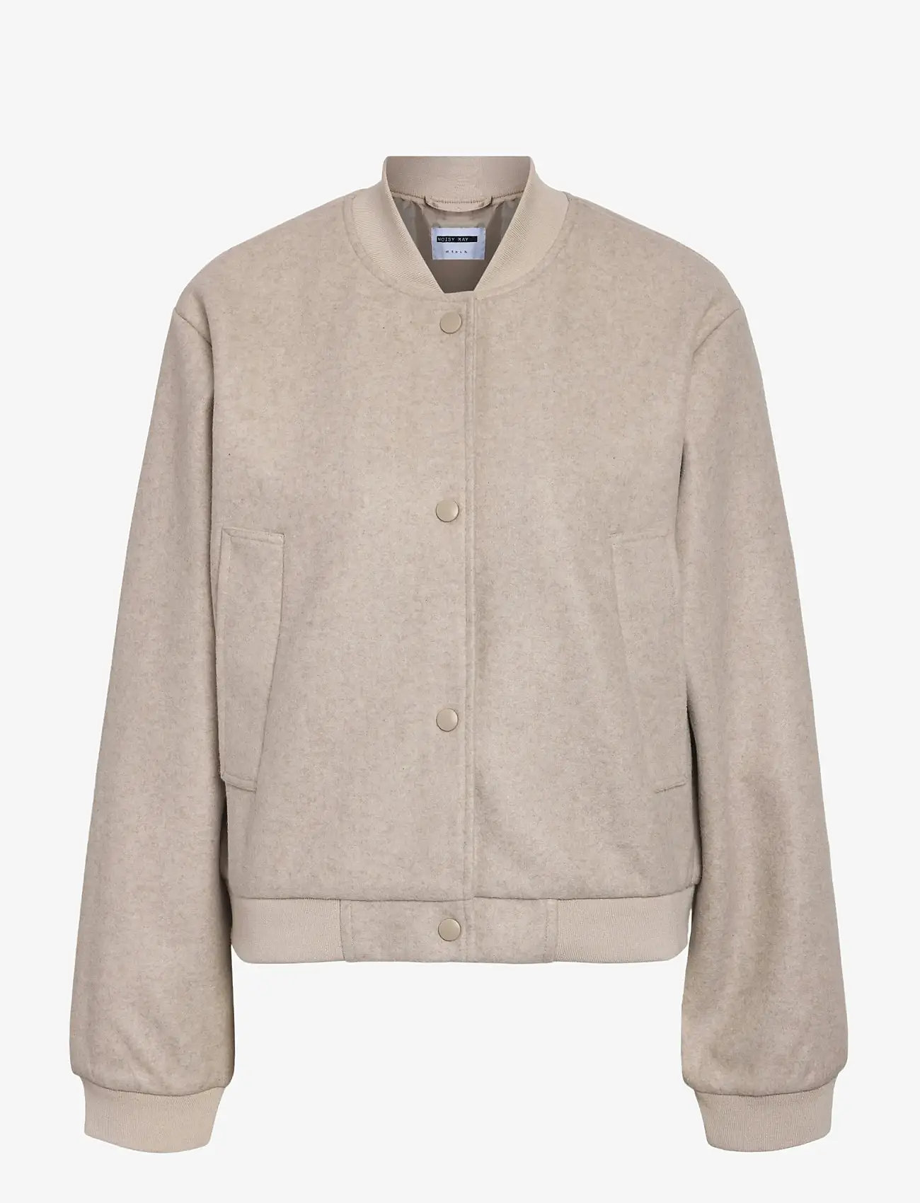 NOISY MAY - NMEDDI L/S BOMBER JACKET NOOS - forårsjakker - silver lining - 1