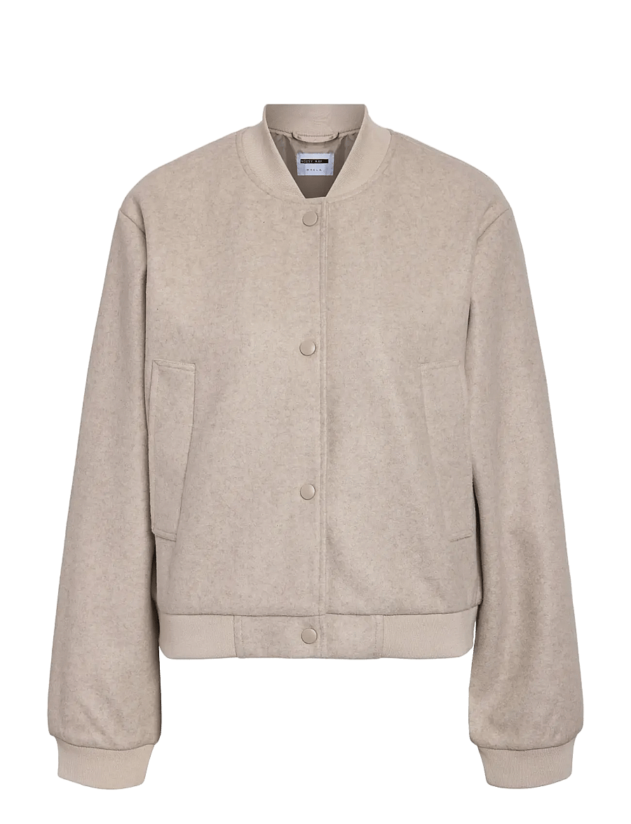 NOISY MAY - NMEDDI L/S BOMBER JACKET NOOS - frühlingsjacken - silver lining - 1