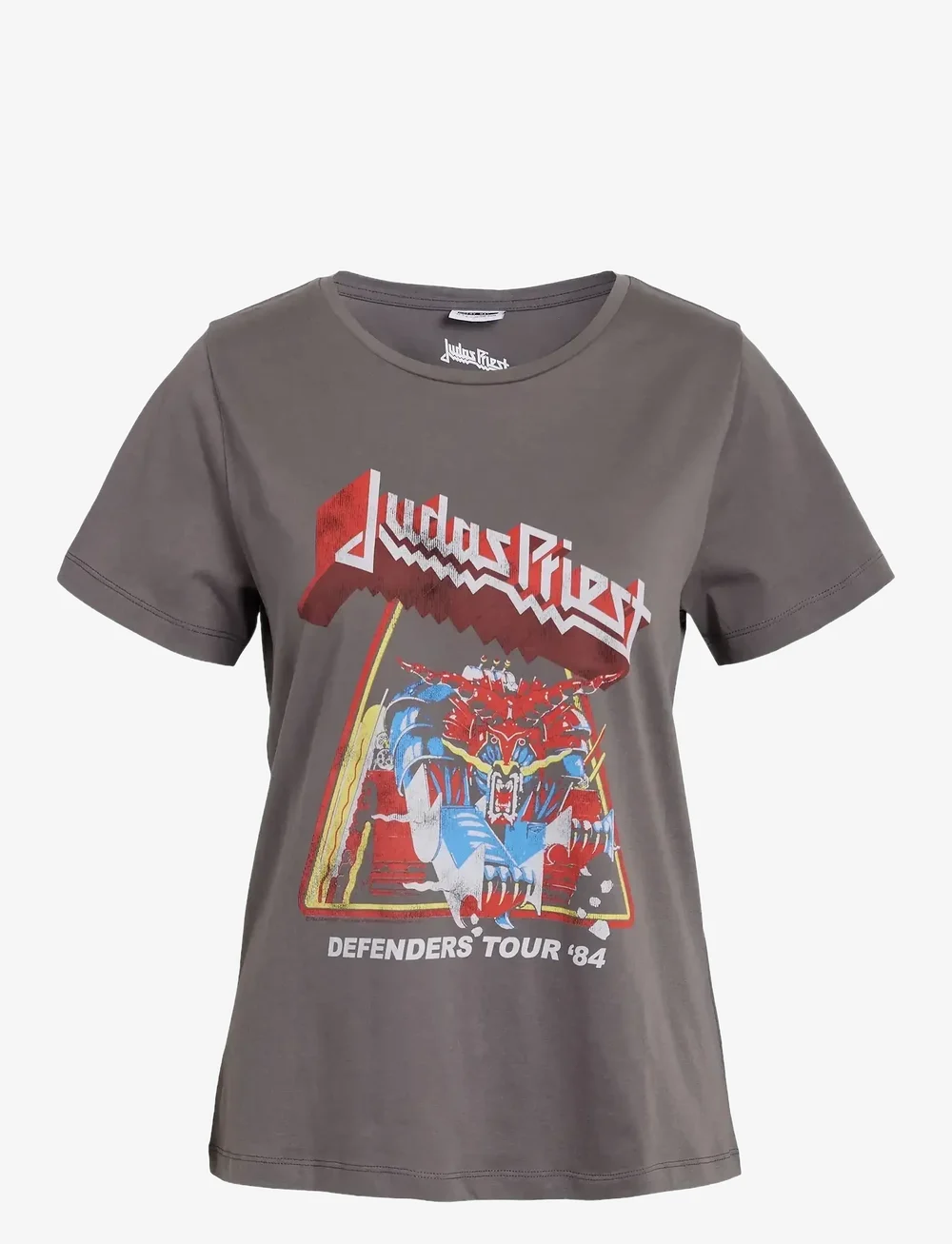 NOISY MAY - NMNATE JUDAS PRIEST S/S T-SHIRT JRS FWD - t-shirts - charcoal gray - 0