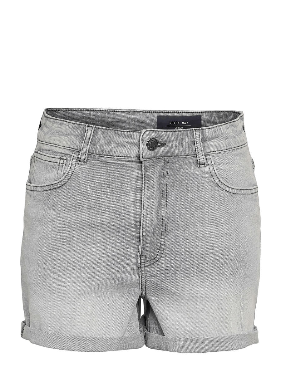 NOISY MAY - NMMONI HW DNM SHORTS AZ277LG NOOS - jorts - light grey denim - 1