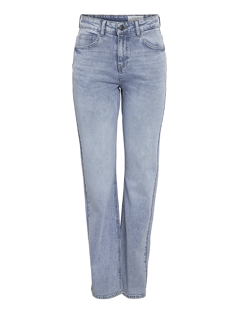 NOISY MAY - NMMONICA HW STRAIGHT JEAN AZ359LB NOOS - straight jeans - light blue denim - 1