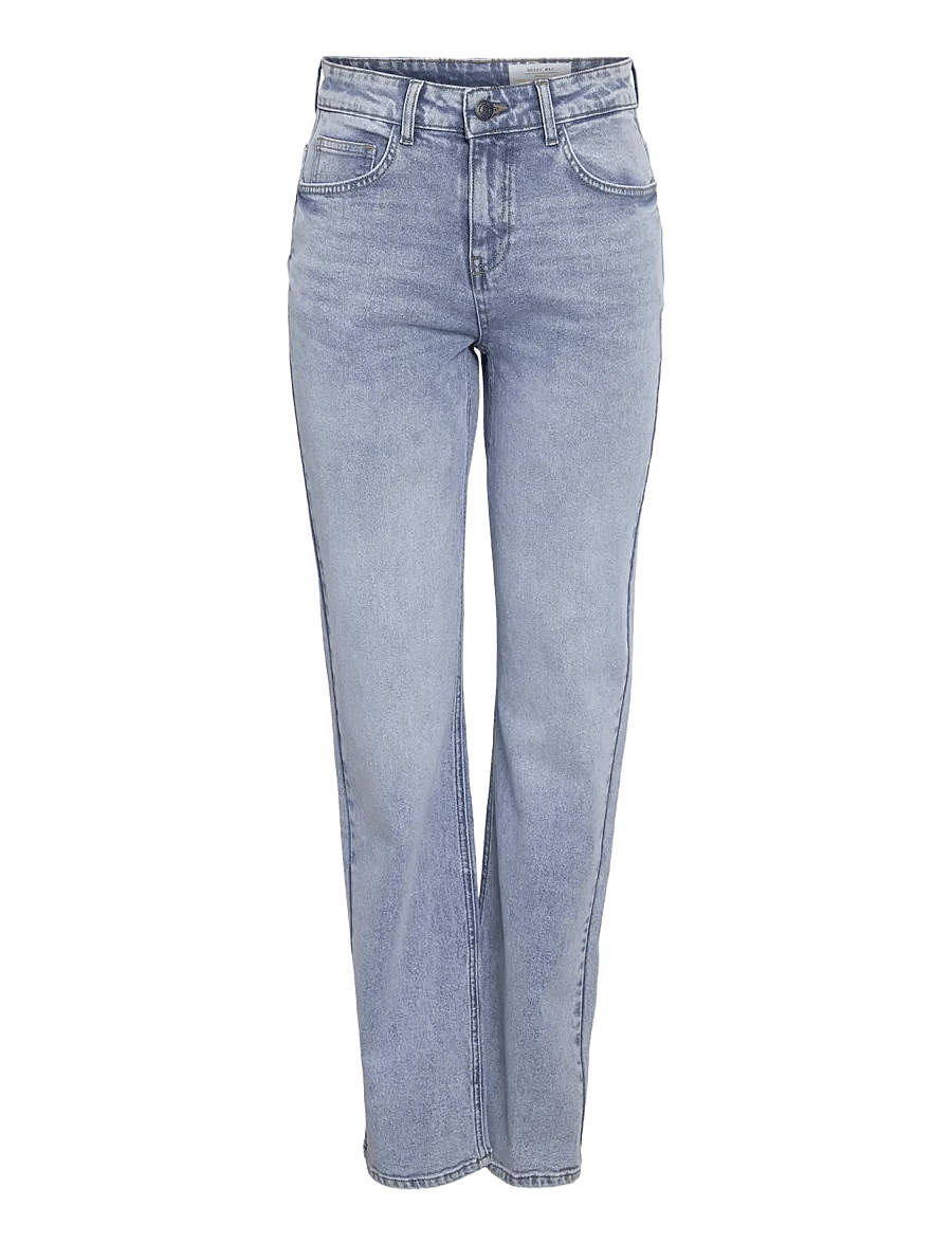 NOISY MAY - NMMONICA HW STRAIGHT JEAN AZ359LB NOOS - straight jeans - light blue denim - 1