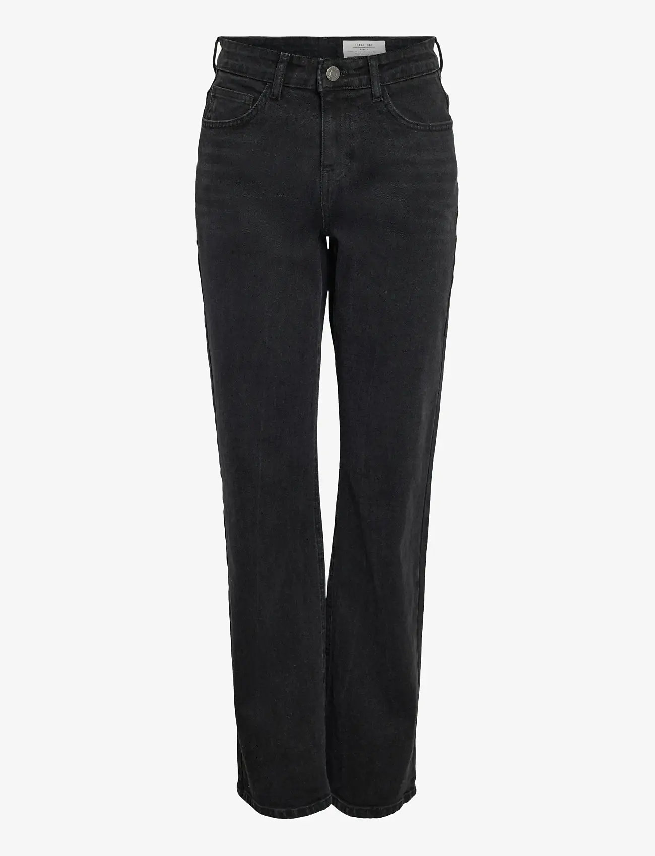 NOISY MAY - NMMONICA HW STRAIGHT JEAN BLACK NOOS - straight jeans - black denim - 1