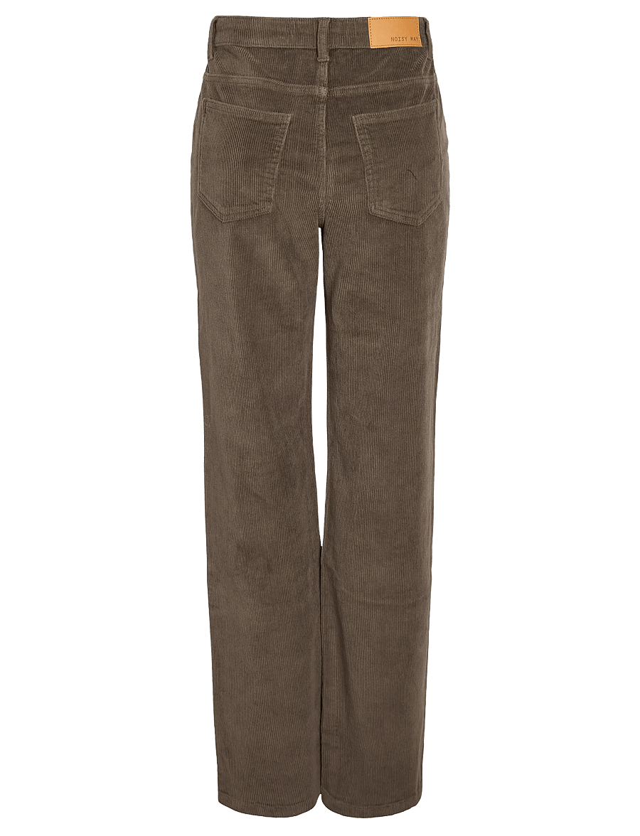NOISY MAY - NMCORD YOLANDA MW WIDE STR JEANS NOOS - corduroy pants - morel - 2