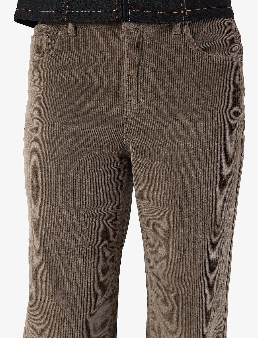 NOISY MAY - NMCORD YOLANDA MW WIDE STR JEANS NOOS - corduroy pants - morel - 5