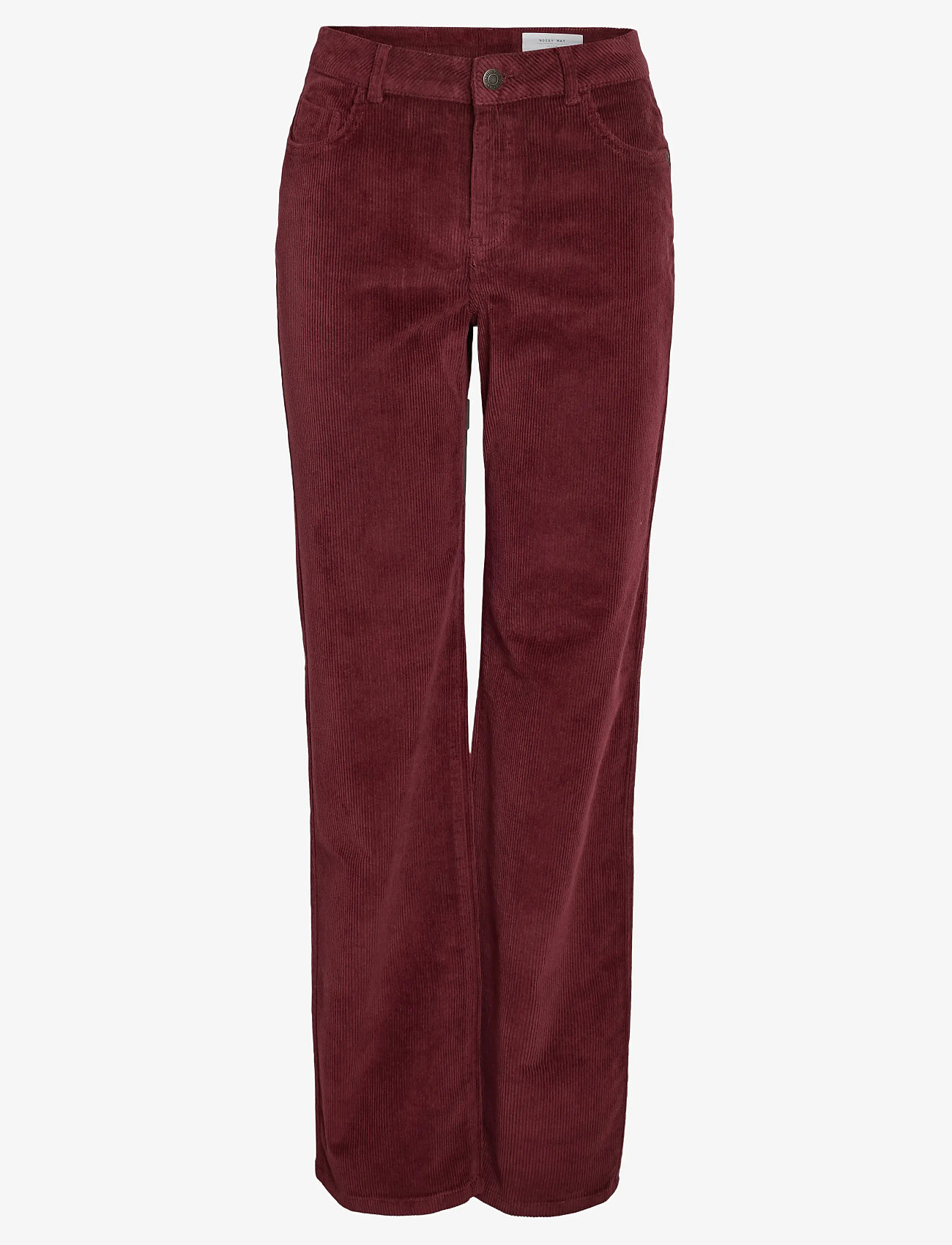 NOISY MAY - NMCORD YOLANDA NW WIDE LEG CORDUROY - pantalons larges - windsor wine - 1