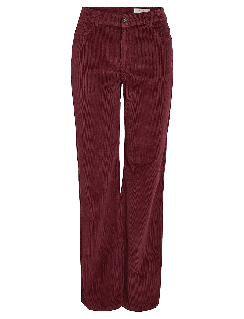 NOISY MAY - NMYOLANDA NW WIDE LEG CORDUROY NOOS - bukser med brede ben - windsor wine - 1