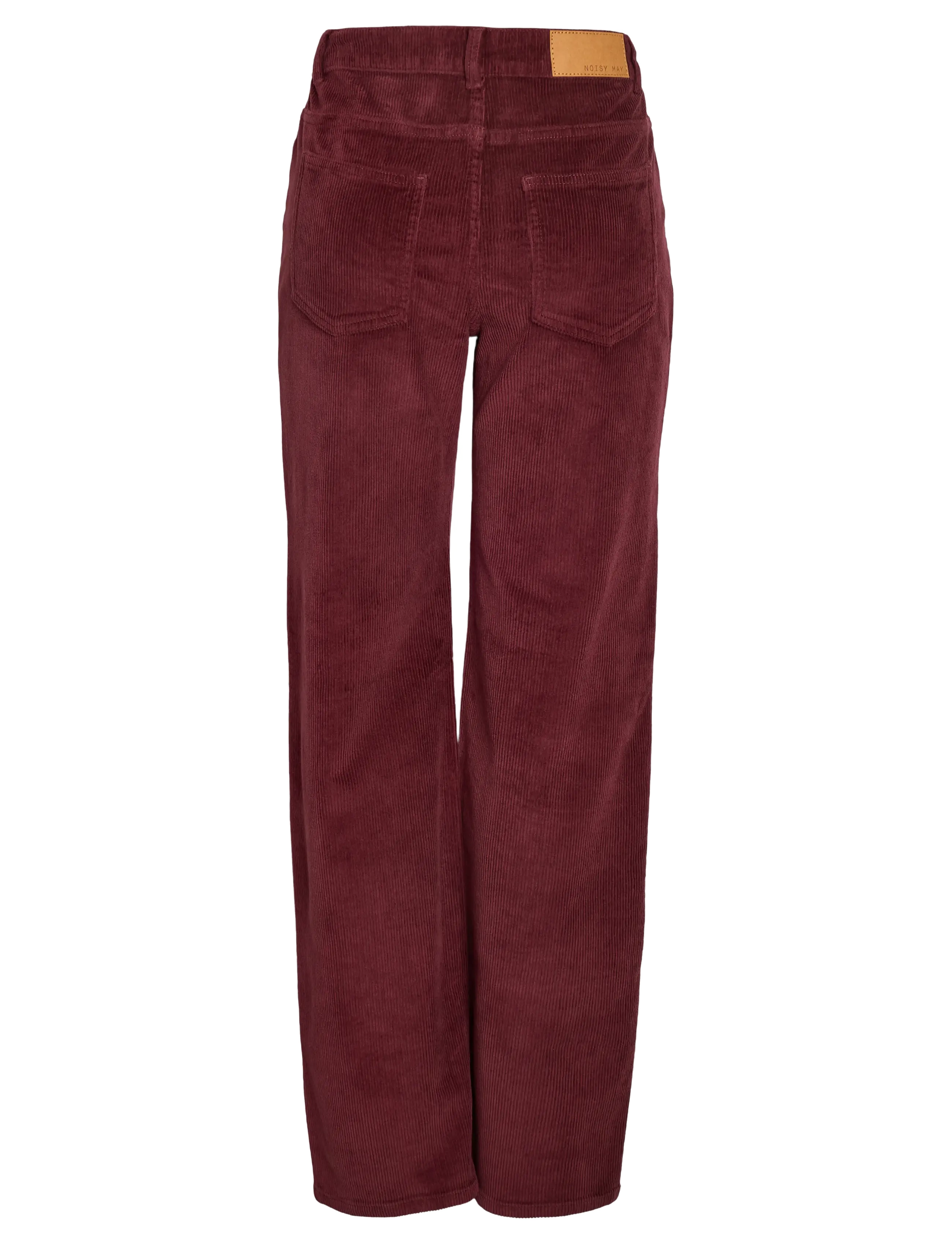 NOISY MAY - NMCORD YOLANDA MW WIDE STR JEANS NOOS - spodnie szerokie - windsor wine - 2