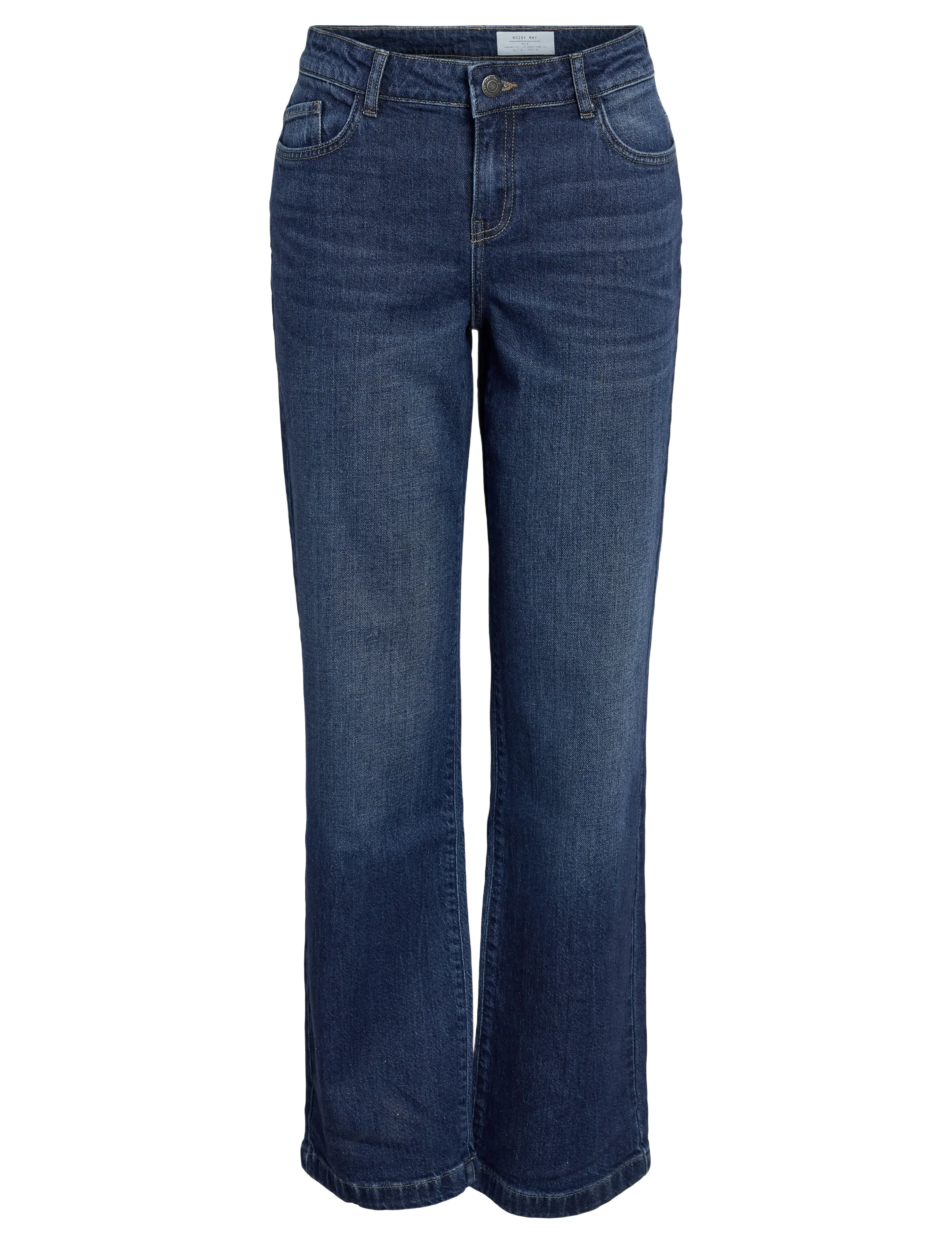 NOISY MAY NMNILA LW WIDE JEANS AZ422DB S* - Jeans - DARK BLUE DENIM / blue