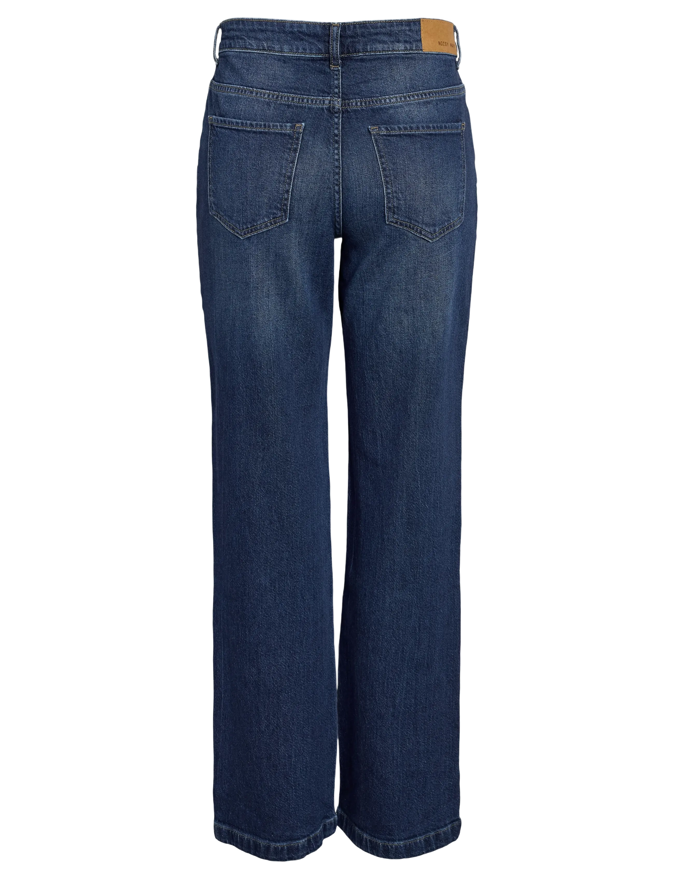 NOISY MAY - NMNILA LW WIDE JEANS AZ422DB S* - hosen mit weitem bein - dark blue denim - 1