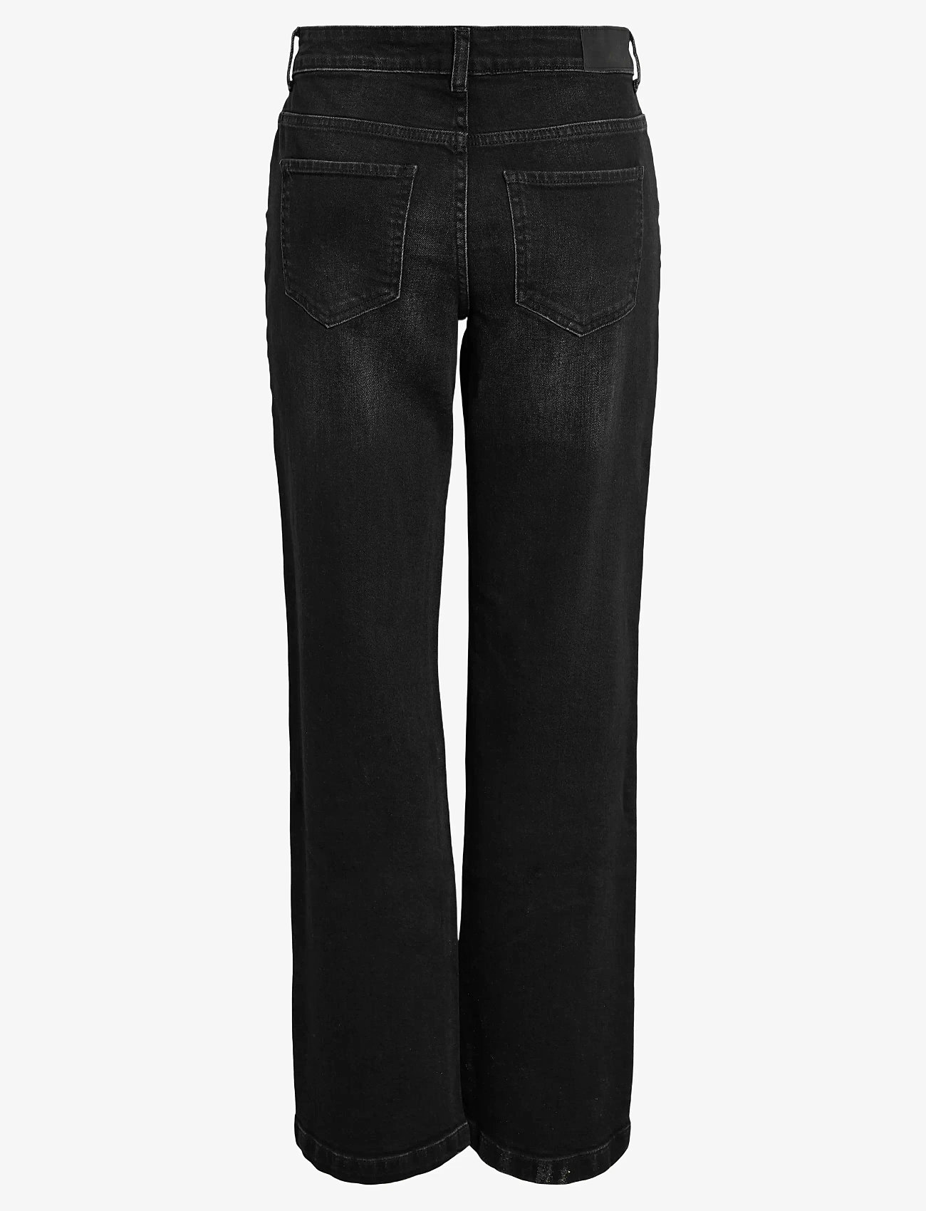 NOISY MAY - NMNILA LW WIDE JEANS AZ423BL NOOS - vida jeans - black denim - 2