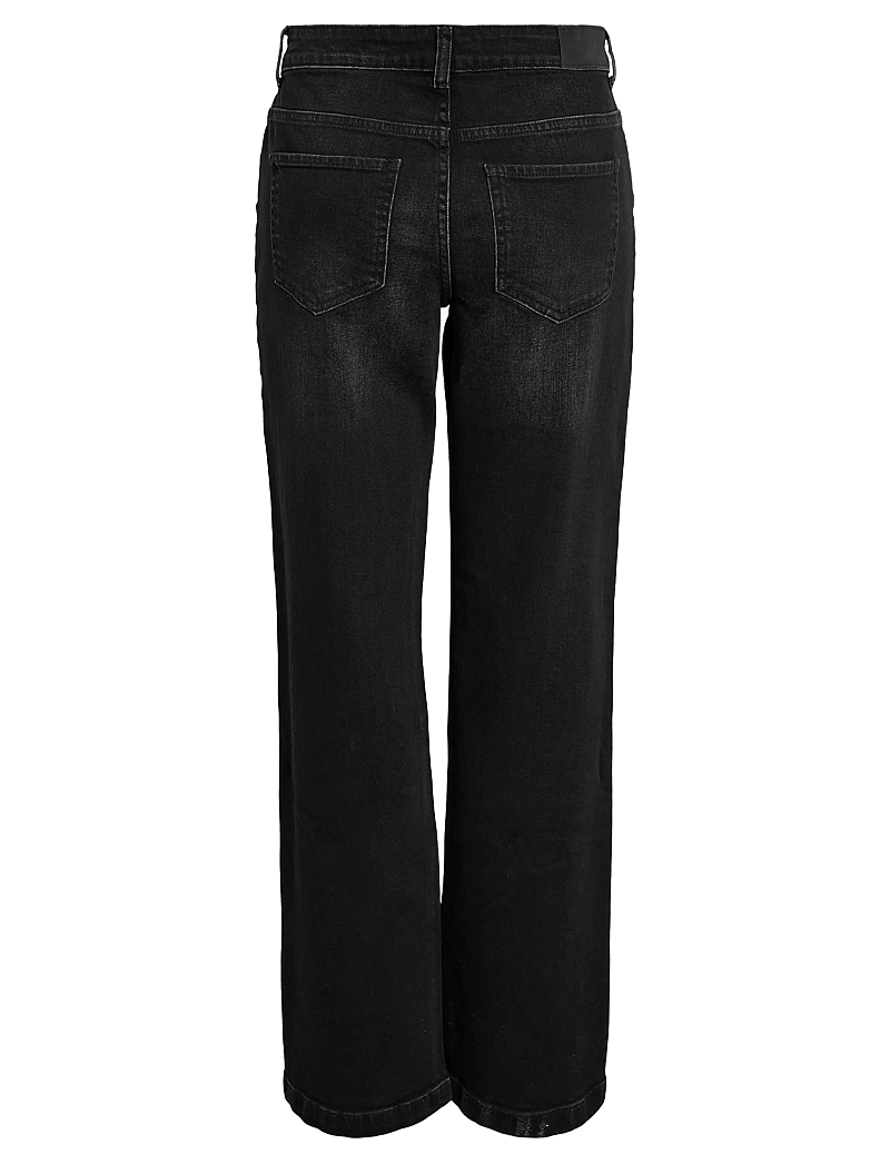 NOISY MAY - NMNILA LW WIDE JEANS AZ423BL NOOS - vida jeans - black denim - 2