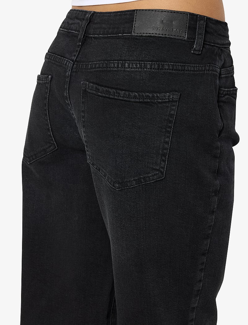 NOISY MAY - NMNILA LW WIDE JEANS AZ423BL NOOS - vida jeans - black denim - 4