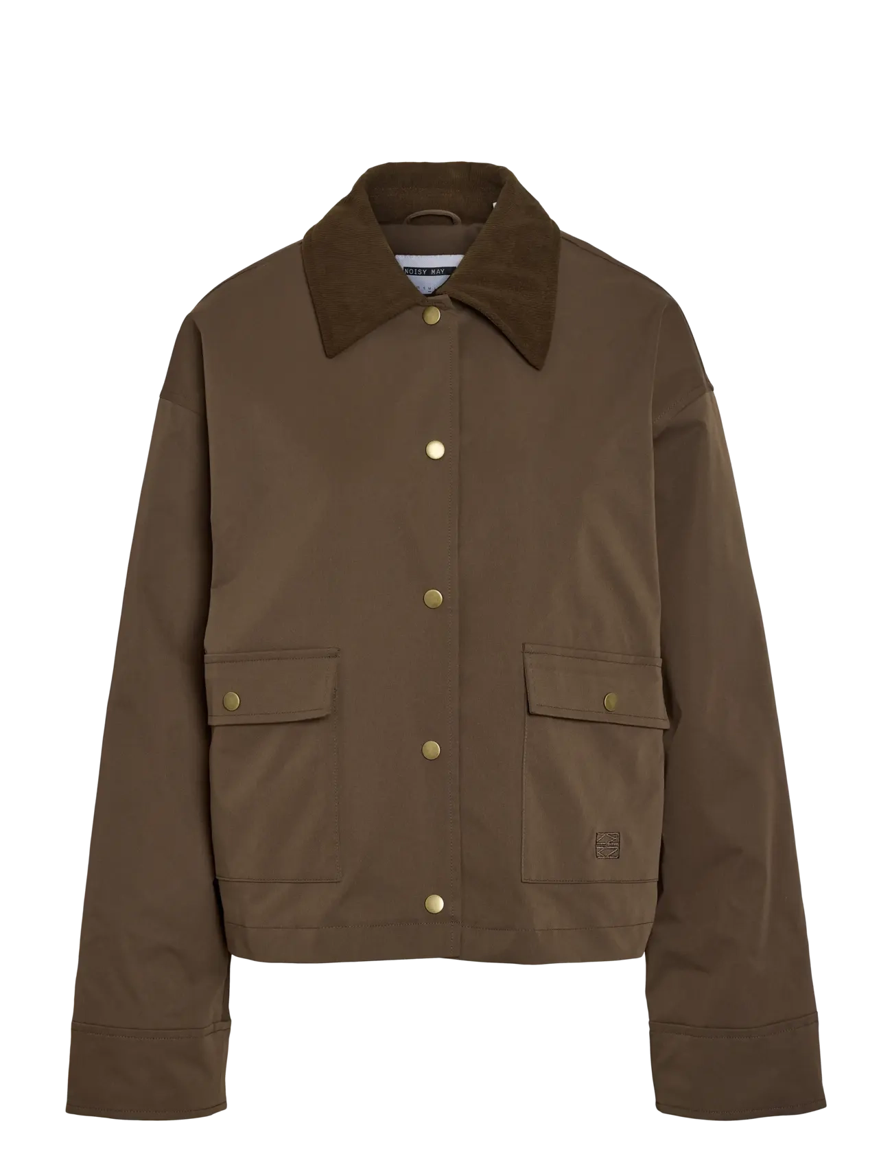 NOISY MAY Nmnora Kordsamt Collar Jacke Noos Braun - L - Damen
