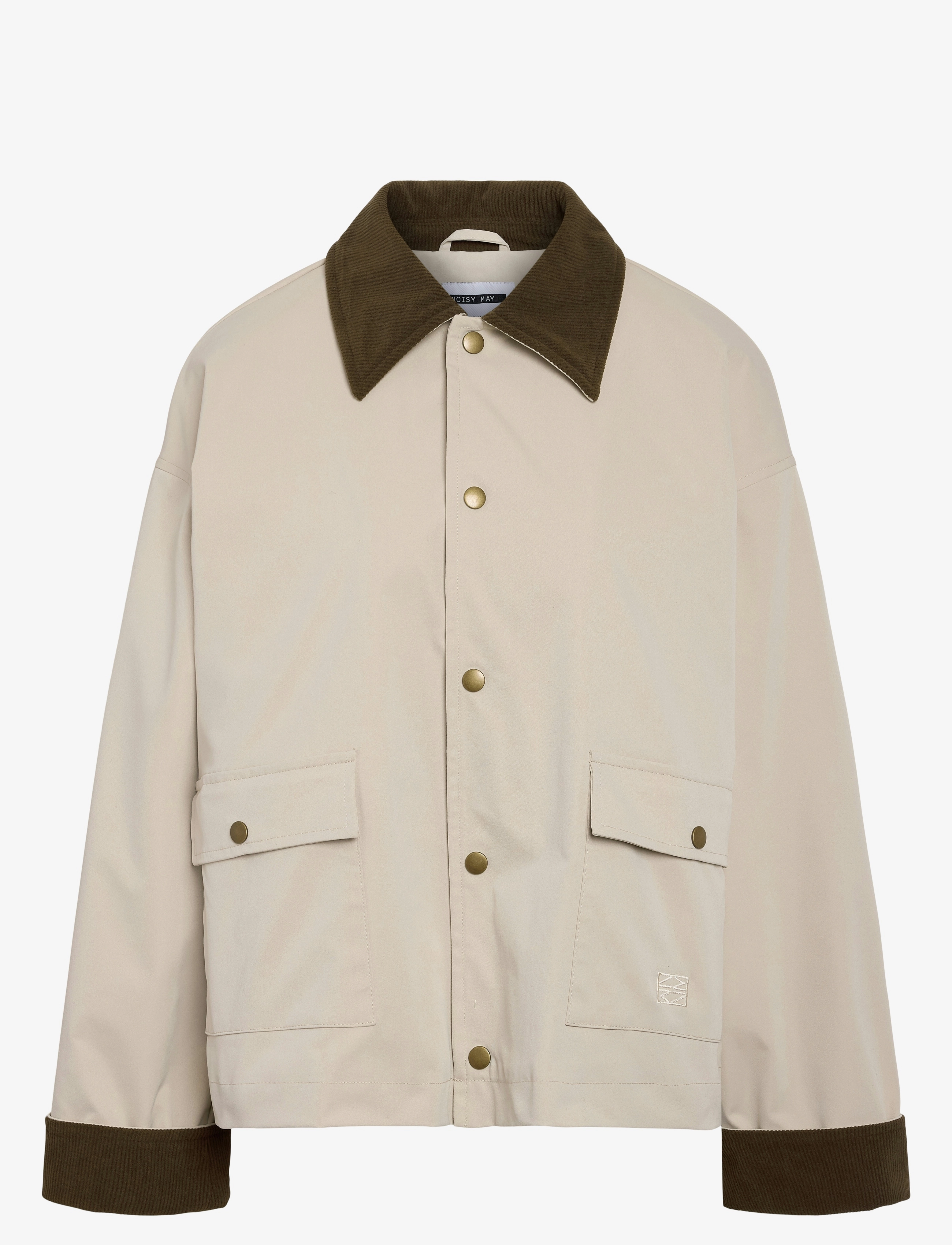NOISY MAY - NMNORA CORDUROY COLLAR JACKET NOOS - silver lining - 1