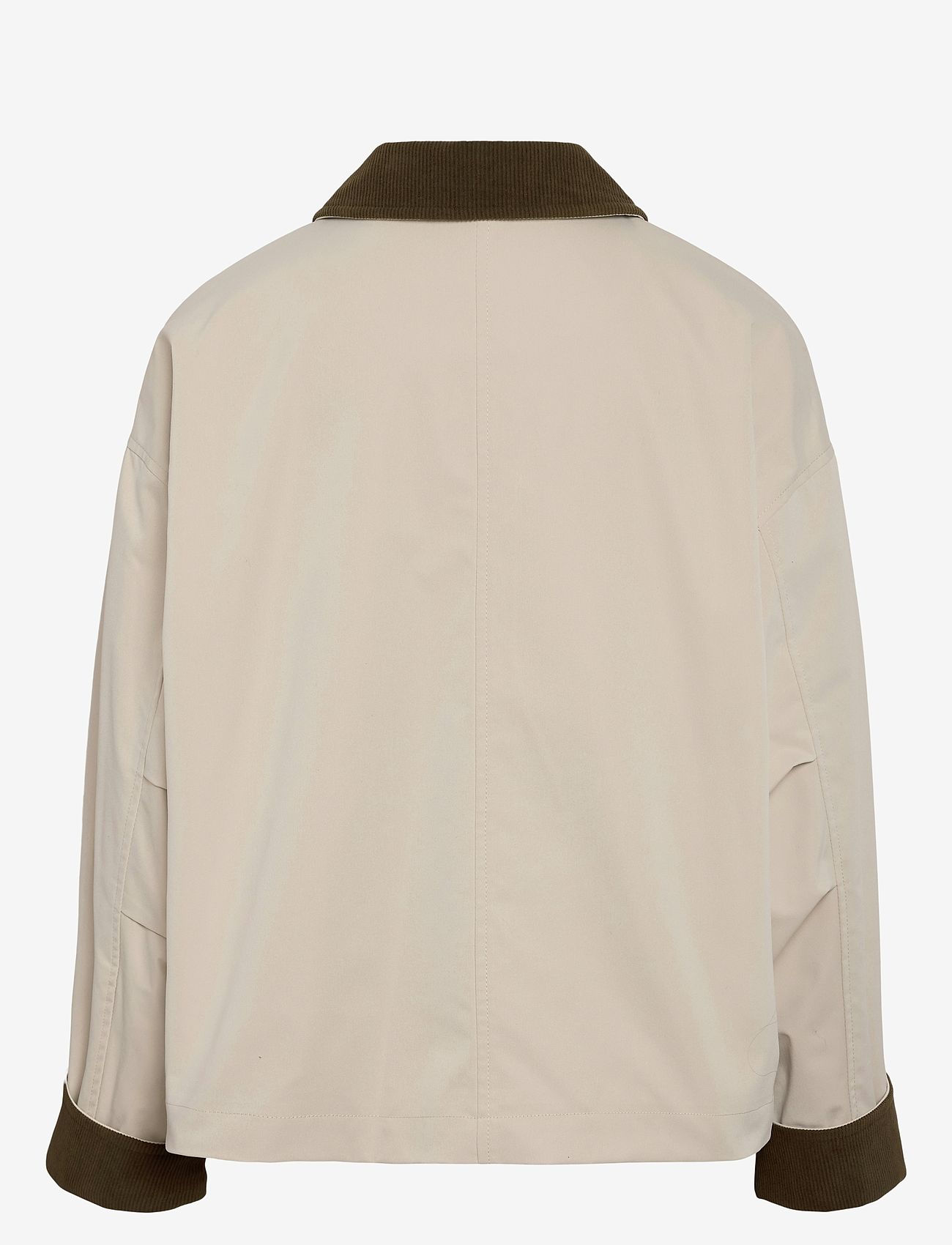 NOISY MAY - NMNORA CORDUROY COLLAR JACKET NOOS - vårjackor - silver lining - 2