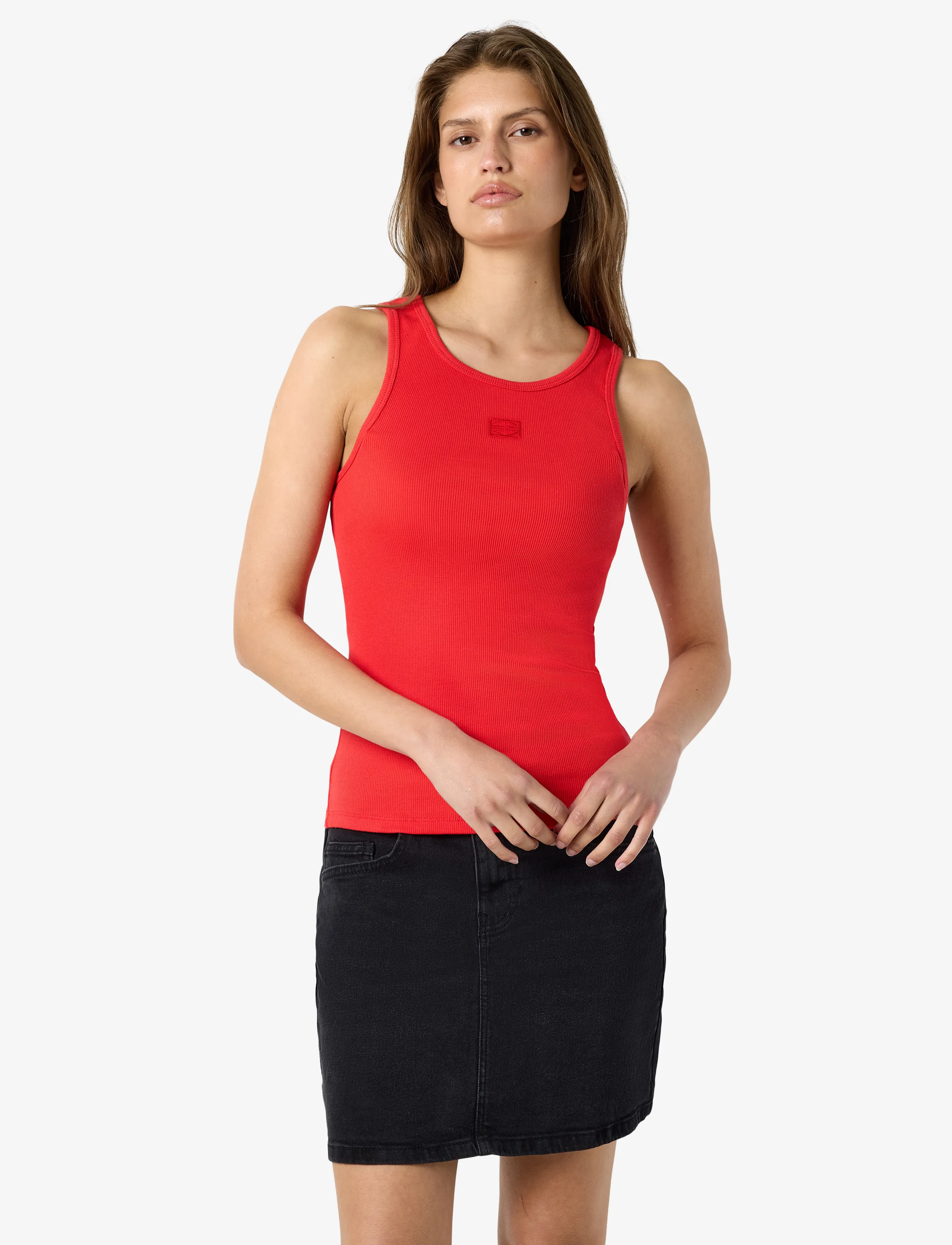 NOISY MAY - NMMAYA S/L REGULAR TANK TOP NOOS - tomato - 5